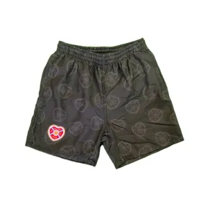 2024 Black Multi Crest Swim Shorts- Youth