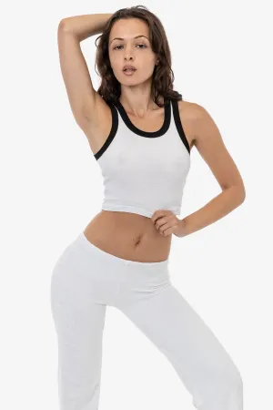 4328 - Sporty Baby Rib Crop Tank