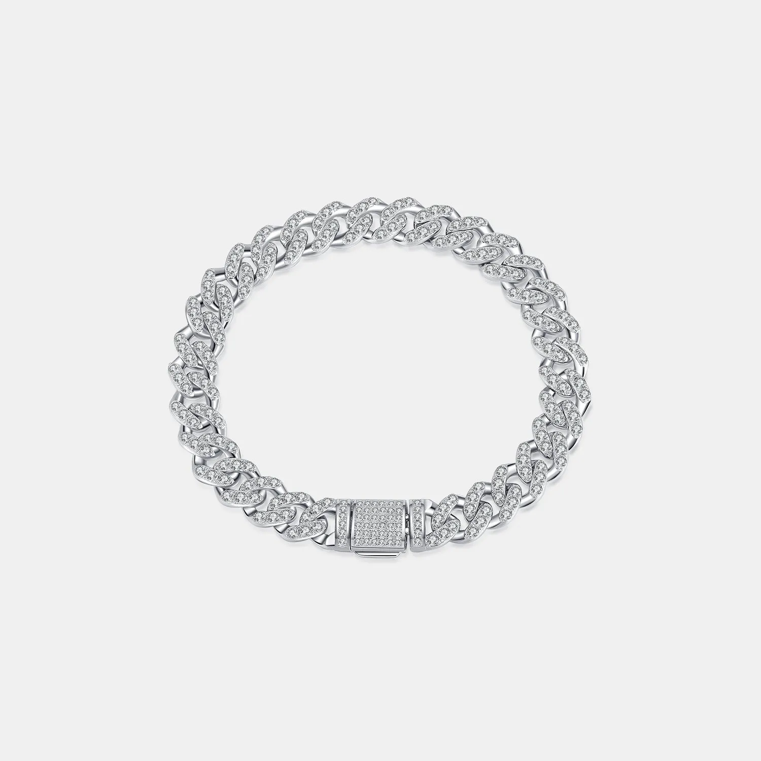 4.63 Carat Moissanite 925 Sterling Silver Bracelet