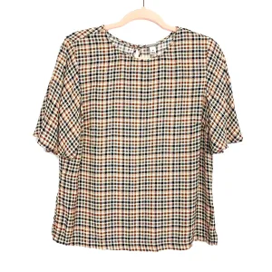 A New Day Colorful Check Top- Size M