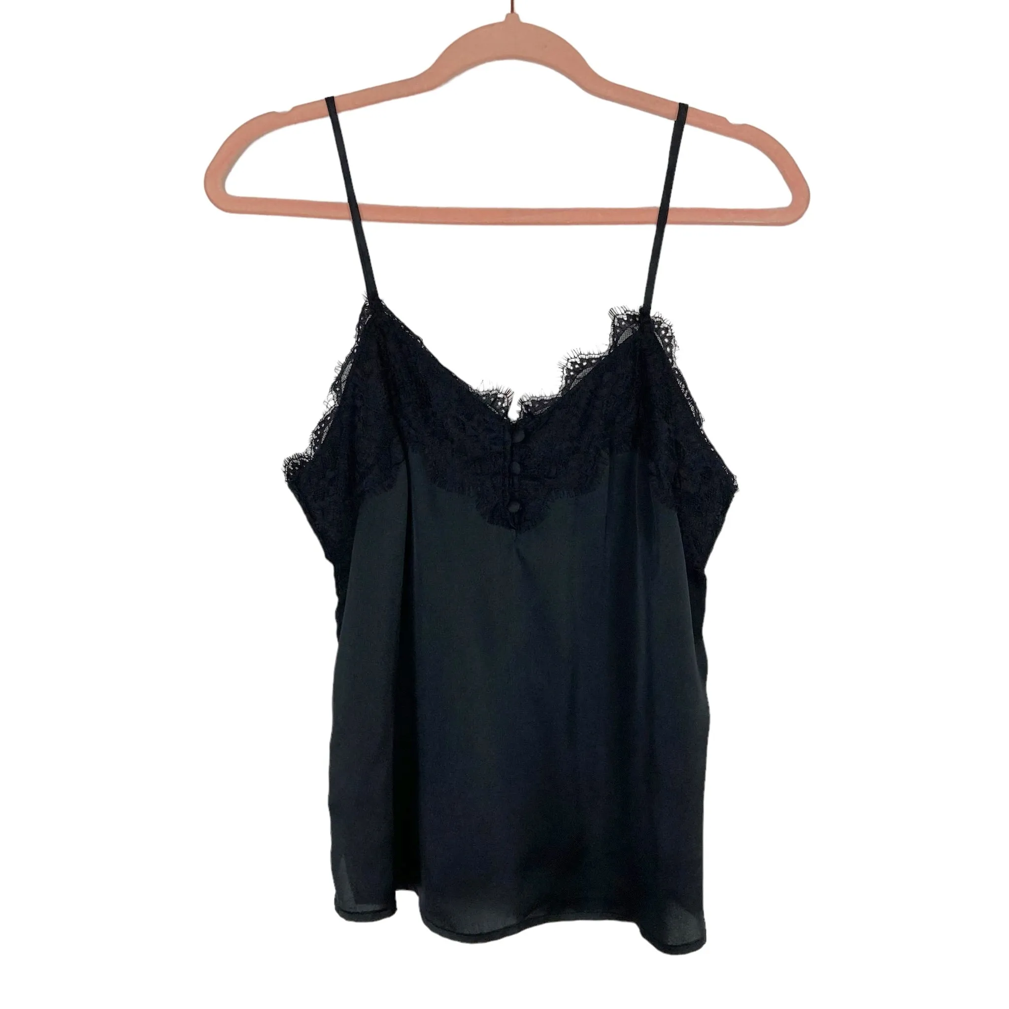 Abercrombie & Fitch Black Lace Trim Cami- Size S