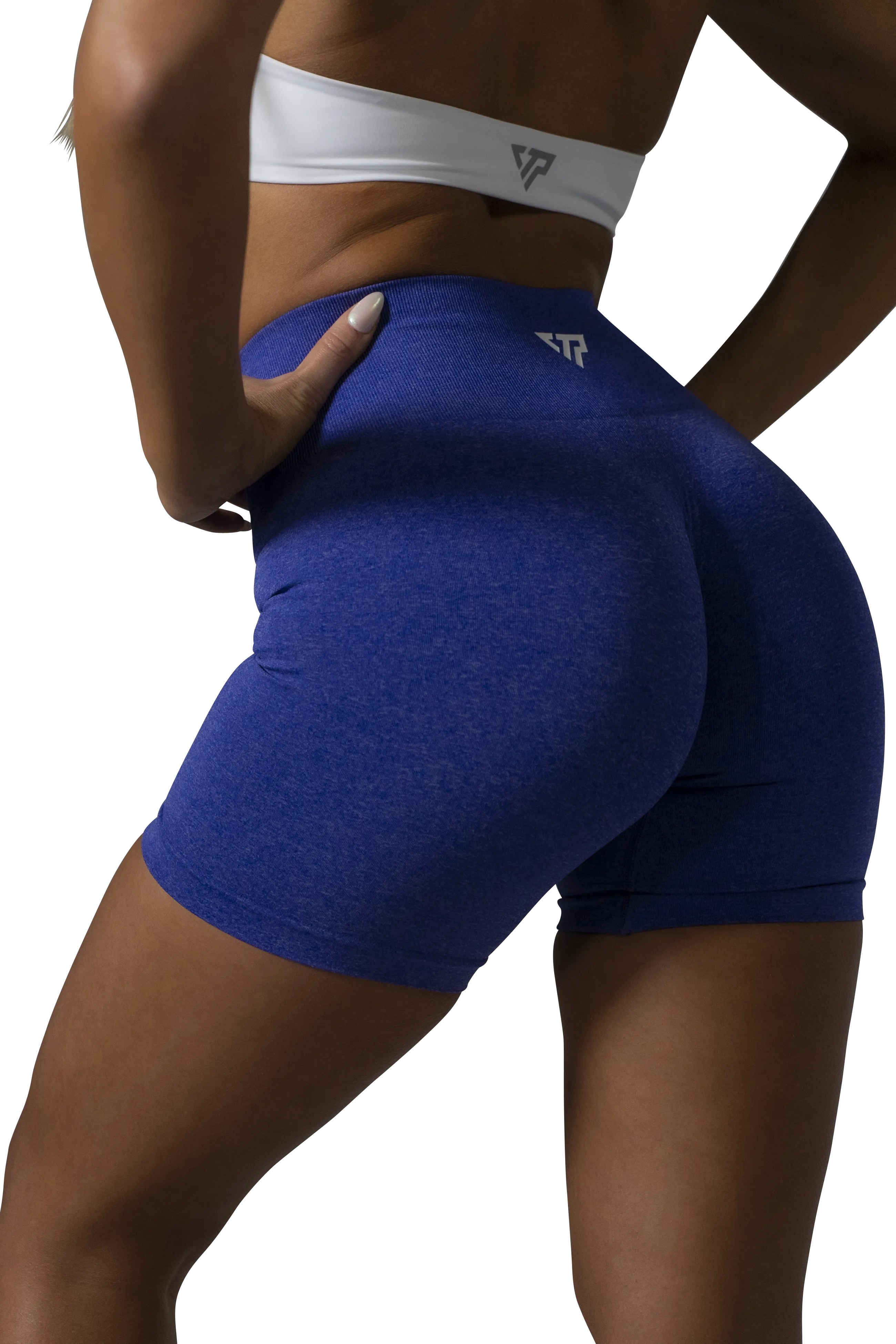 ACTIVE SEAMLESS SHORTS - INDIGO BLUE