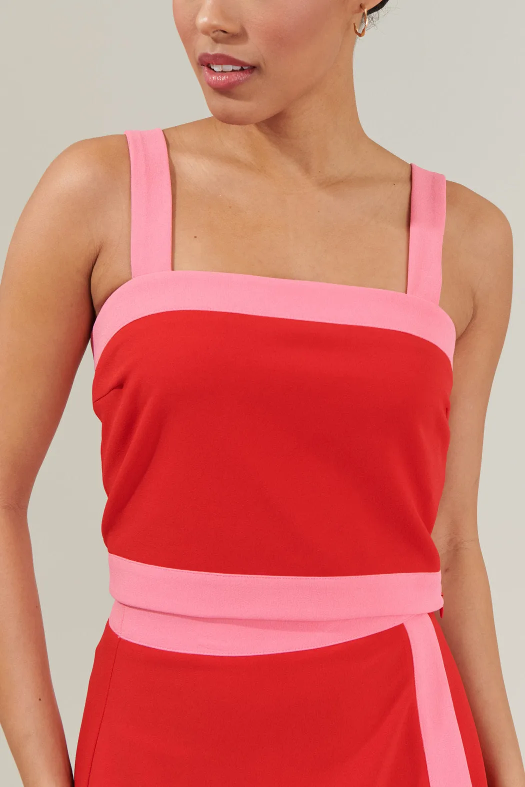 Addilyn Color Block Crop Top