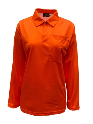 Adult Long Sleeve High Vis Shirt Orange