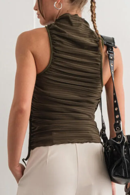 alecia tank - olive