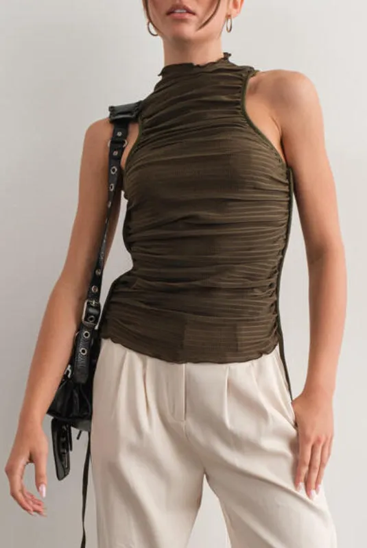 alecia tank - olive