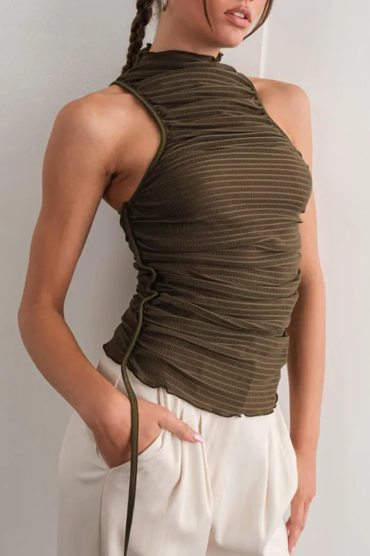 alecia tank - olive