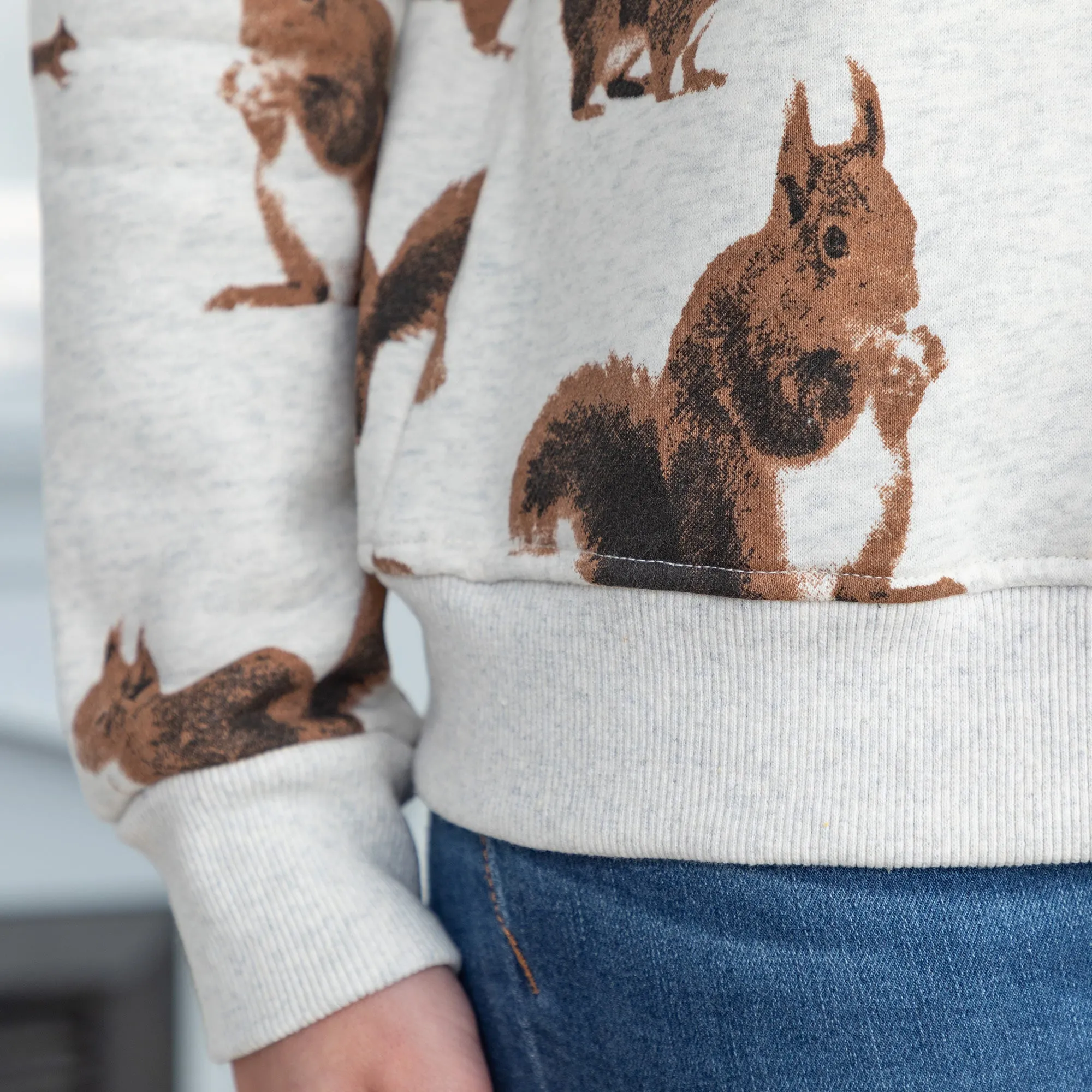 All Over Squirrel Crewneck Sweatshirt