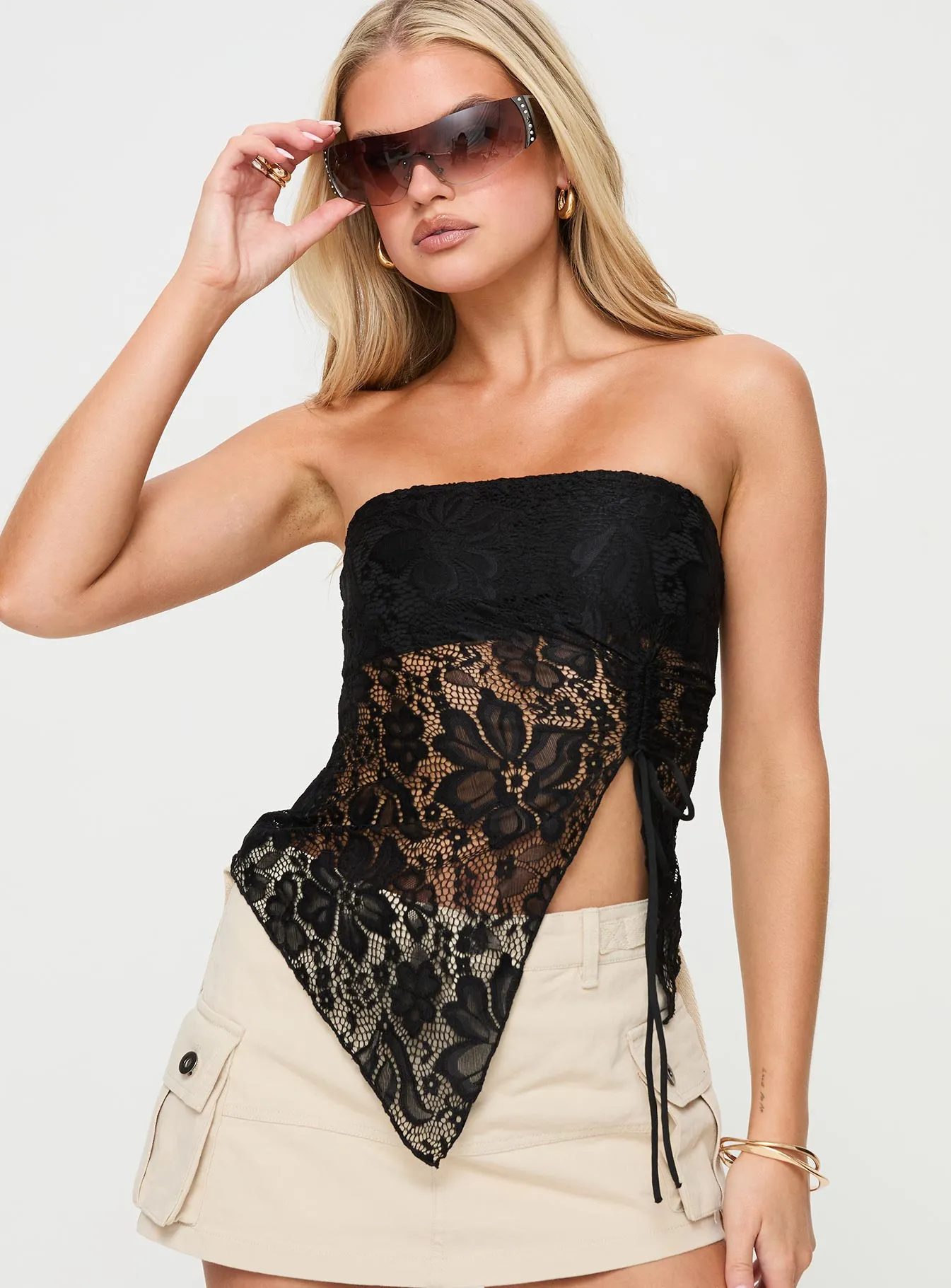 Alvara Strapless Top Black