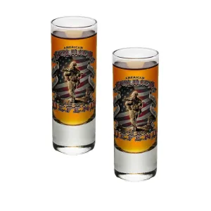 American Soldier Shot Glasses