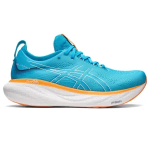 Asics Gel-Nimbus 25 (Mens) - Island Blue/Sun Peach