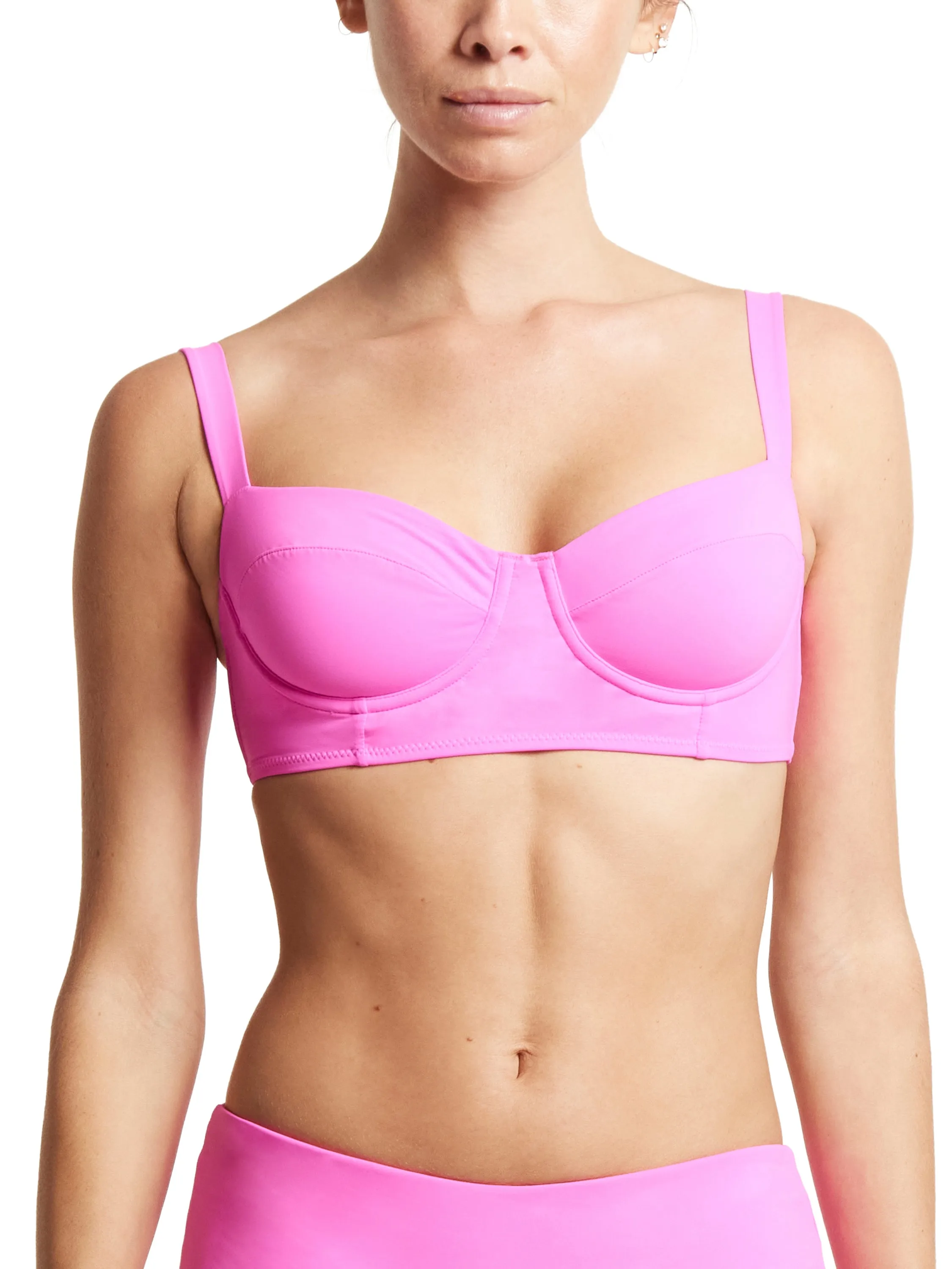 Balconette Bikini Swimsuit Top Unapologetic Pink