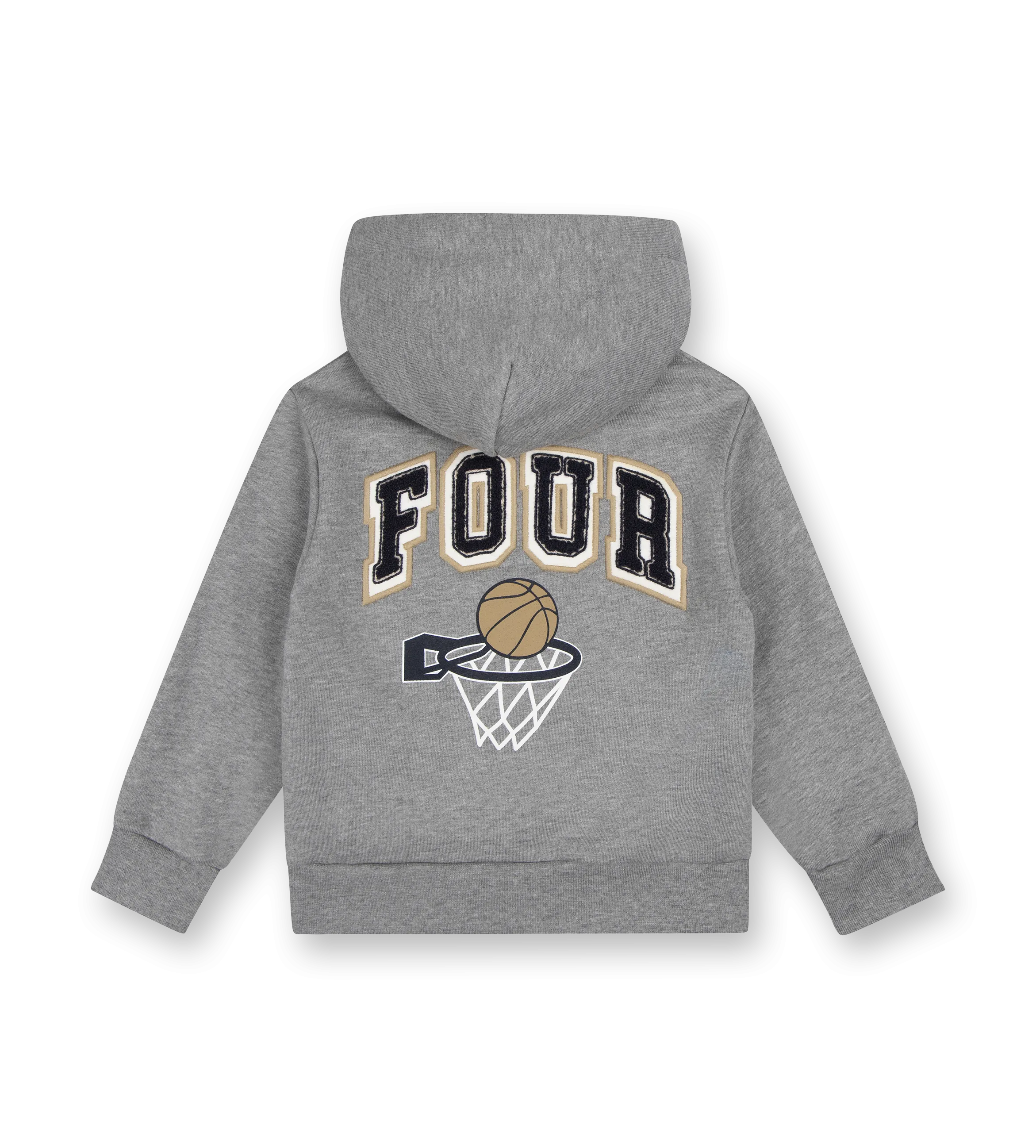 Basketball Hoodie Grey Melange