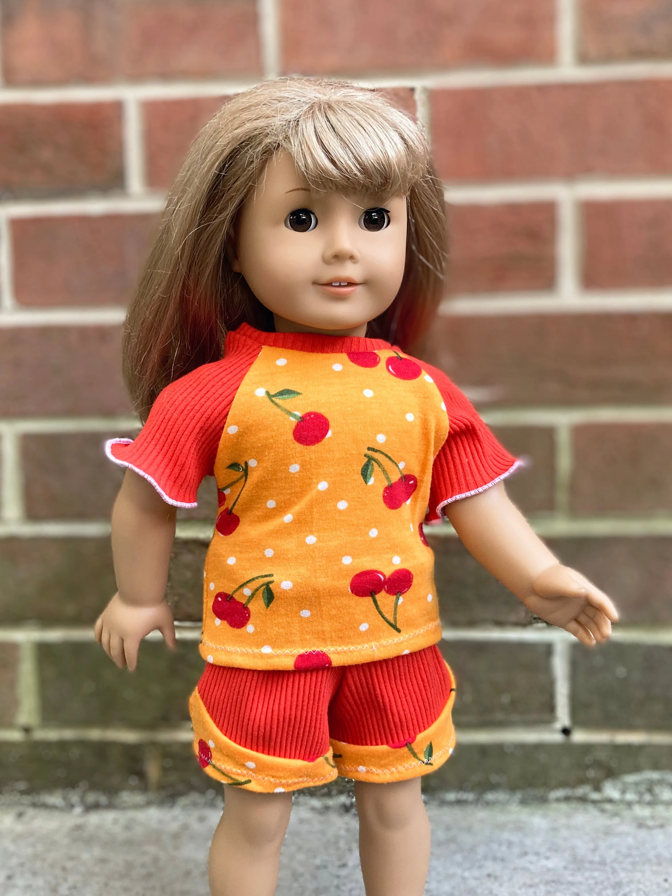 Be Active Shorts & Raglan Tee Doll Pattern Set