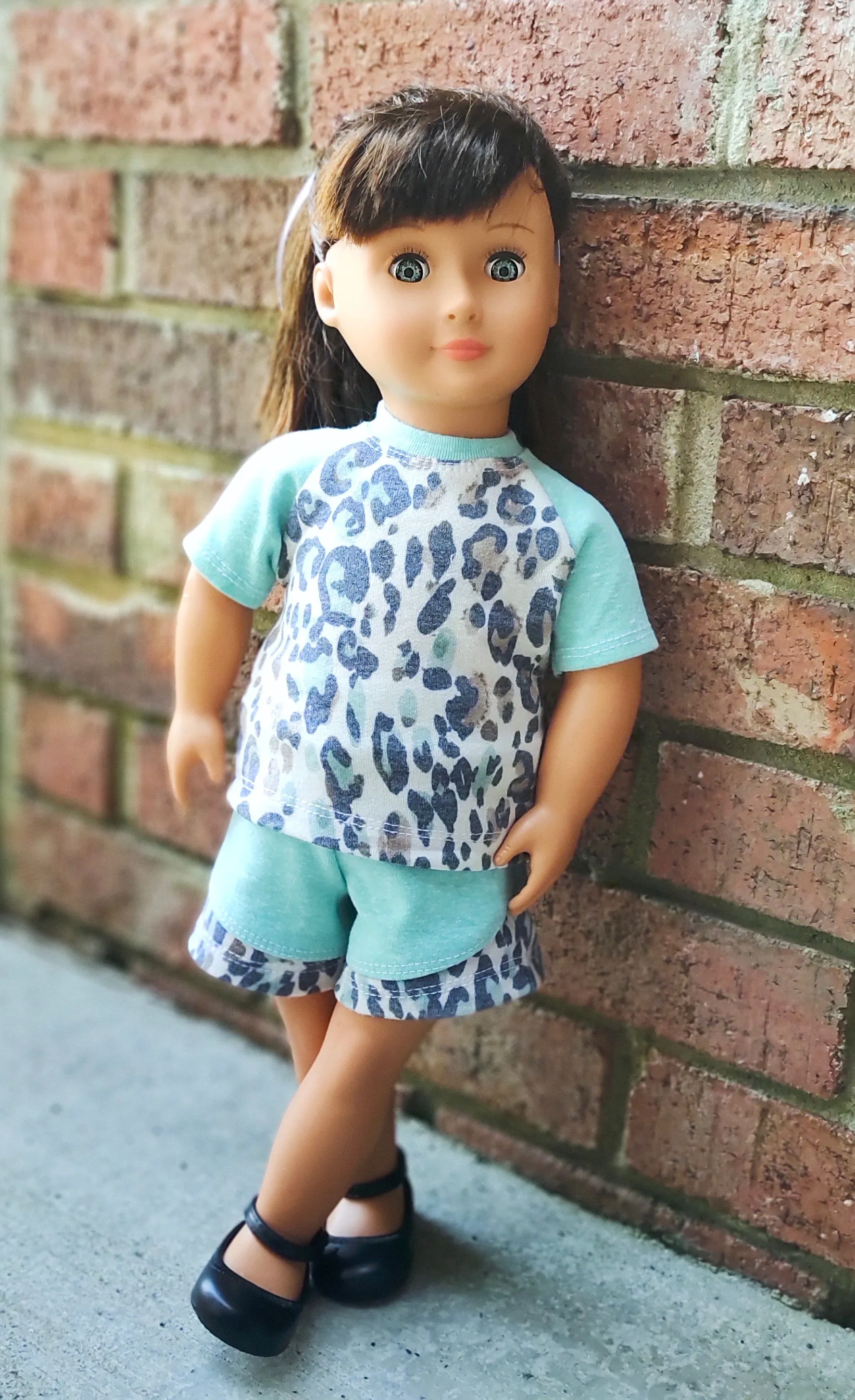 Be Active Shorts & Raglan Tee Doll Pattern Set