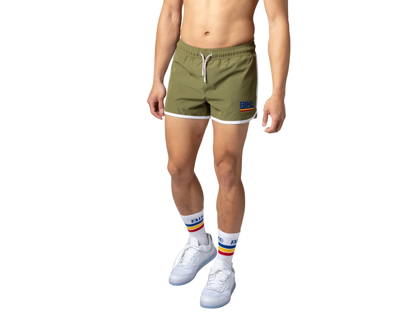 BIKE Track Short 4 Way Stretch Olive