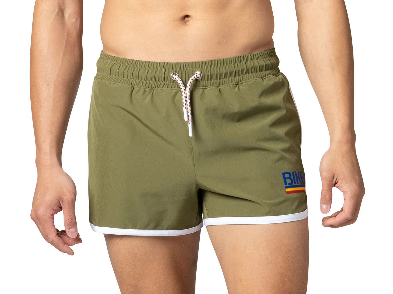 BIKE Track Short 4 Way Stretch Olive