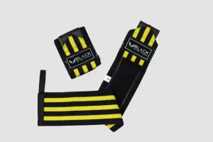 BLACK ACTIVE YELLOW WRIST WRAP