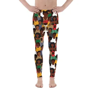 Black History Celebration Men's Leggings