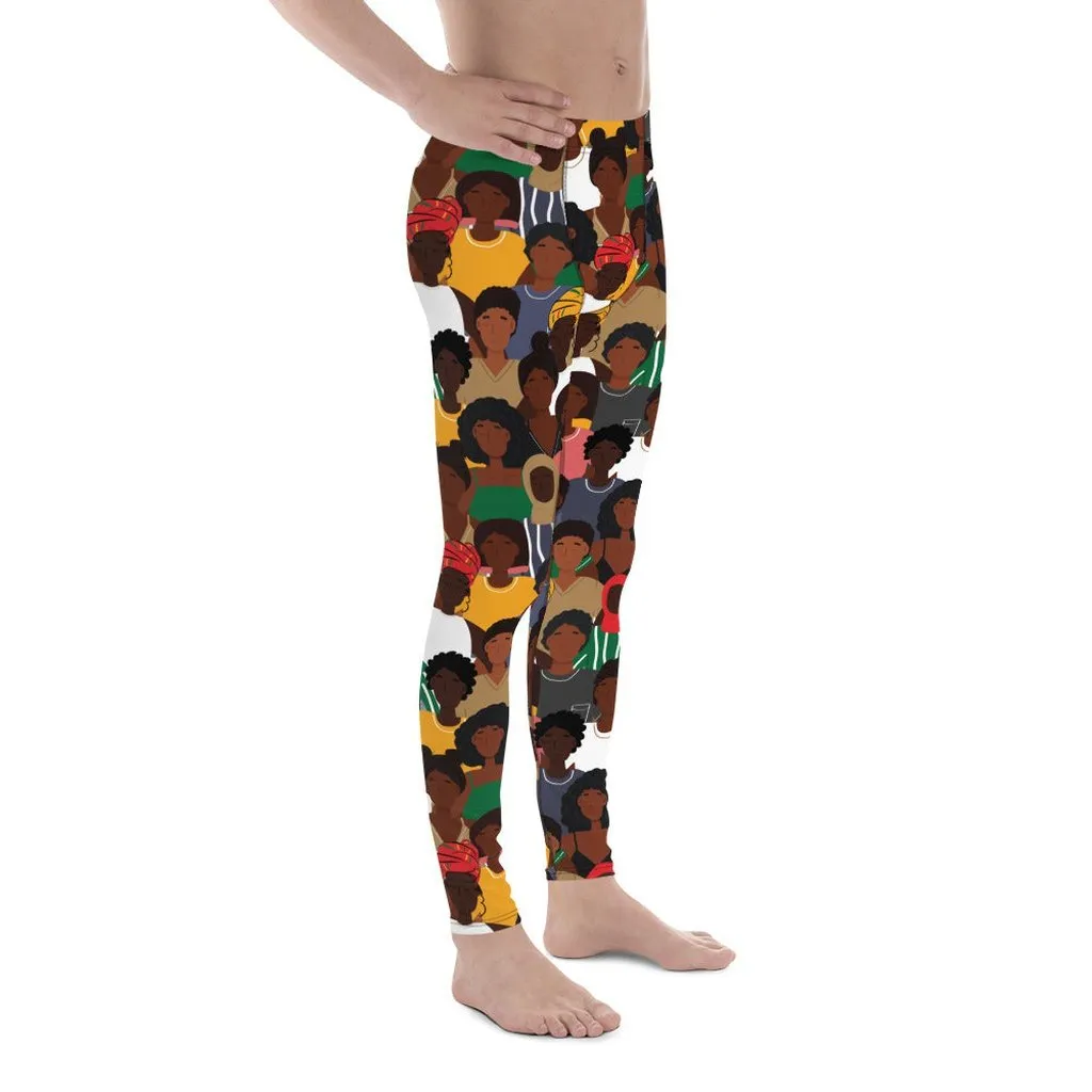 Black History Celebration Men's Leggings