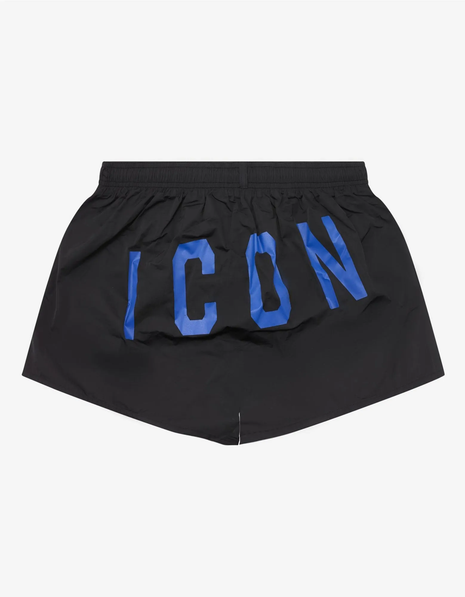 Black Icon Short-Length Swim Shorts -