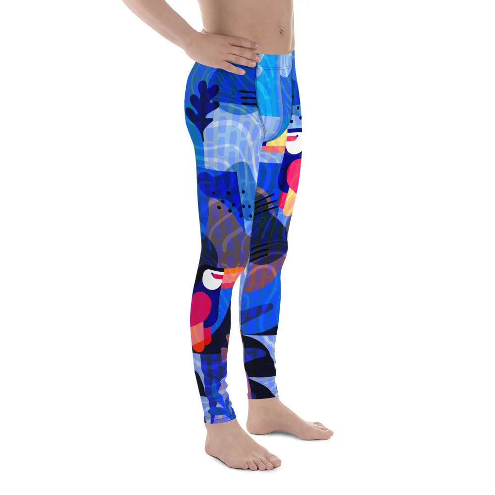 Blue Abstract Men's Leggings