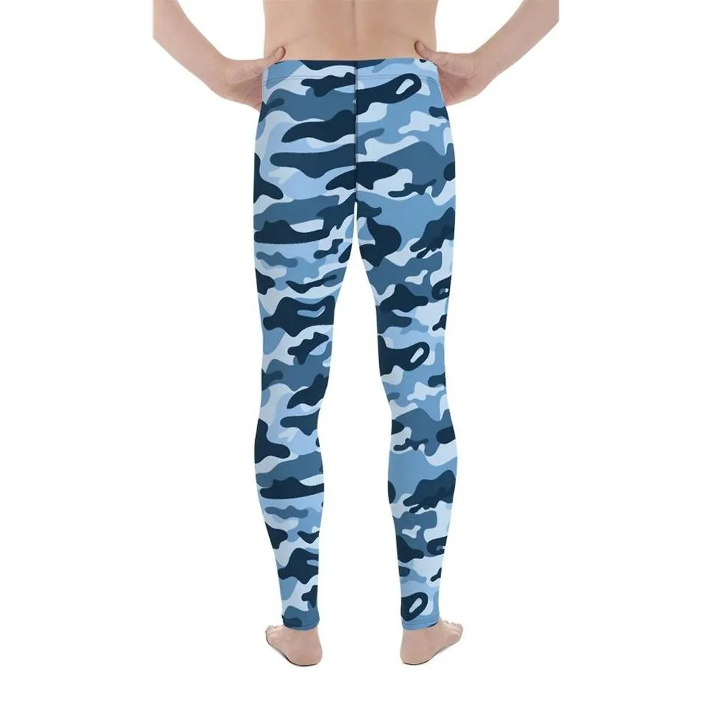 Blue Camo Men's Leggings