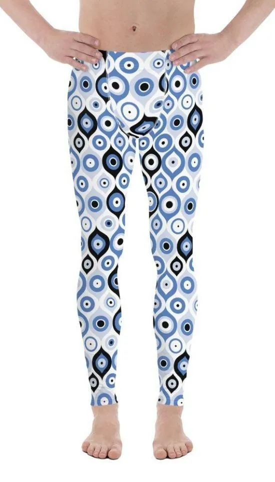 Blue Eye Pattern Men's Leggings