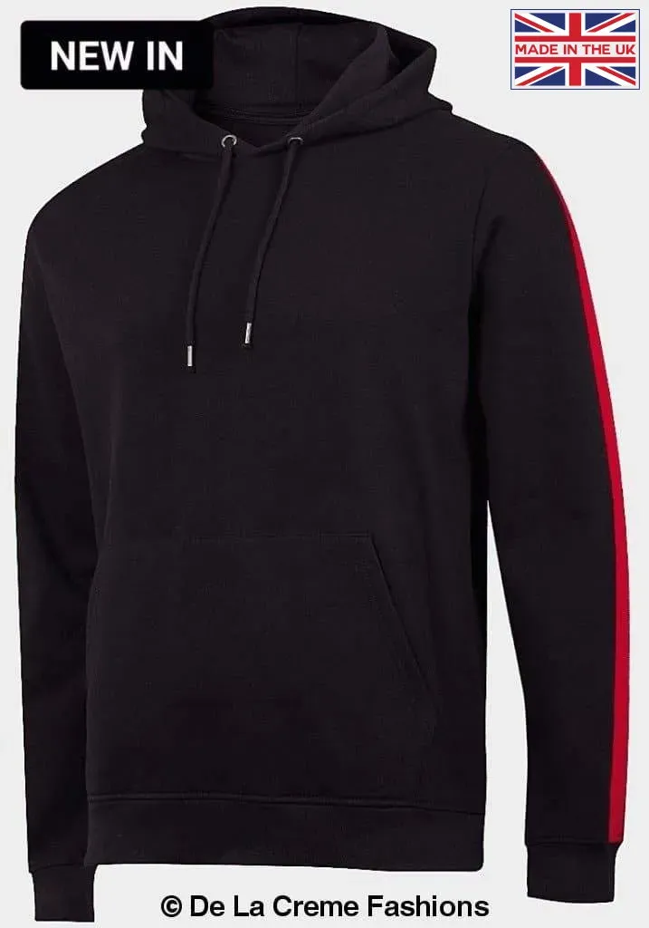 Brave Soul - Mens Black Fleece Lined Pocket Hoodie