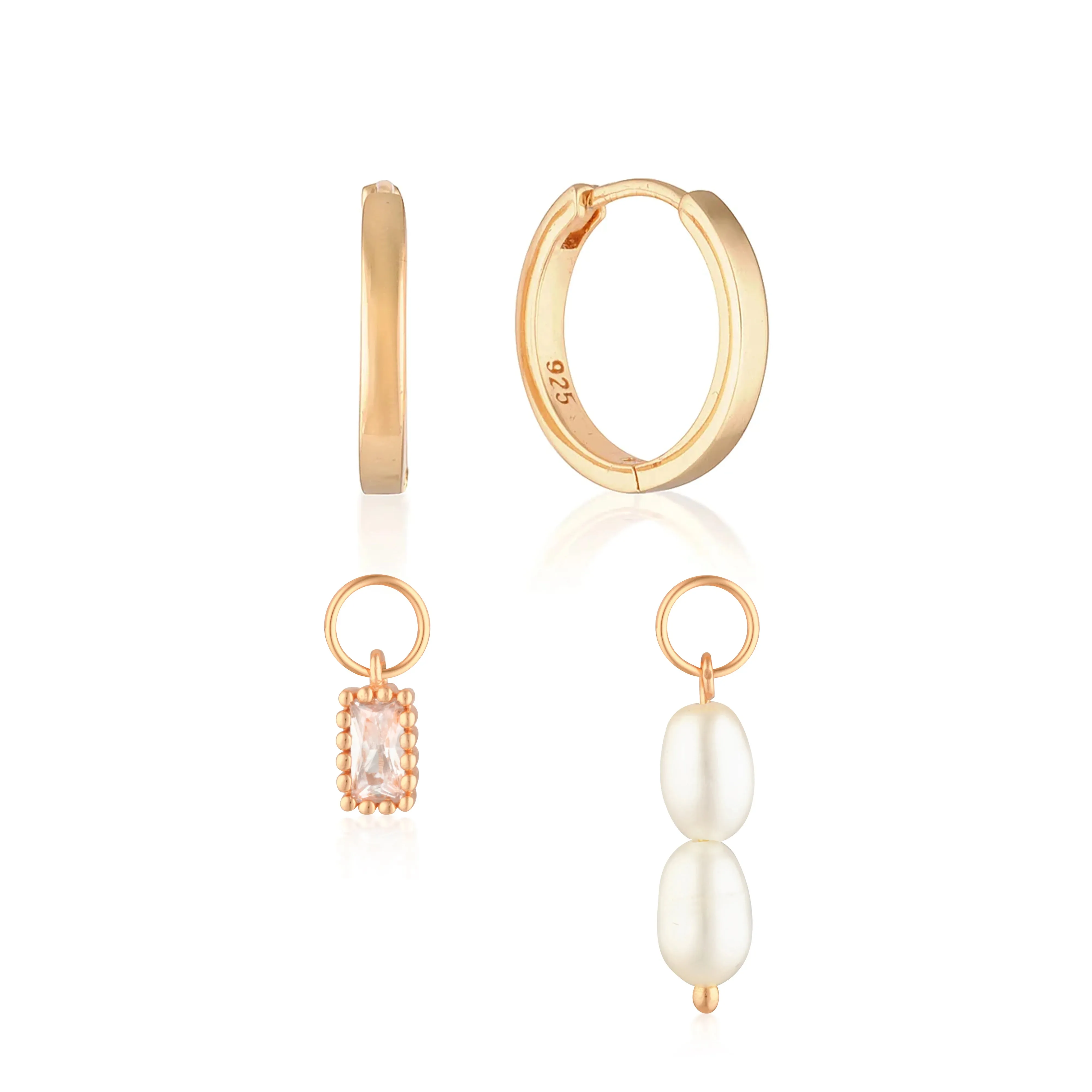 Build Your Earring Set Reese Rose Gold