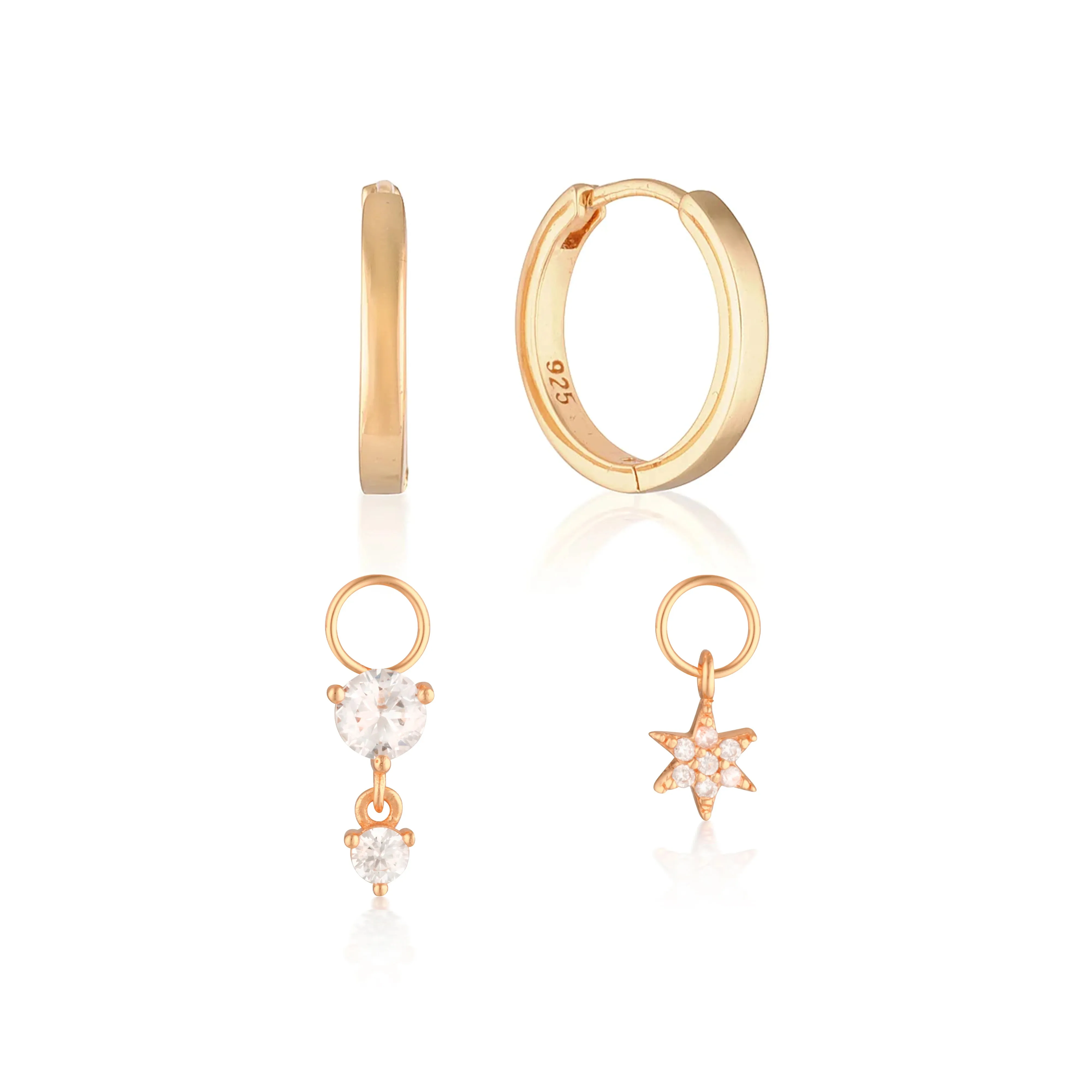 Build Your Earring Set Reese Rose Gold