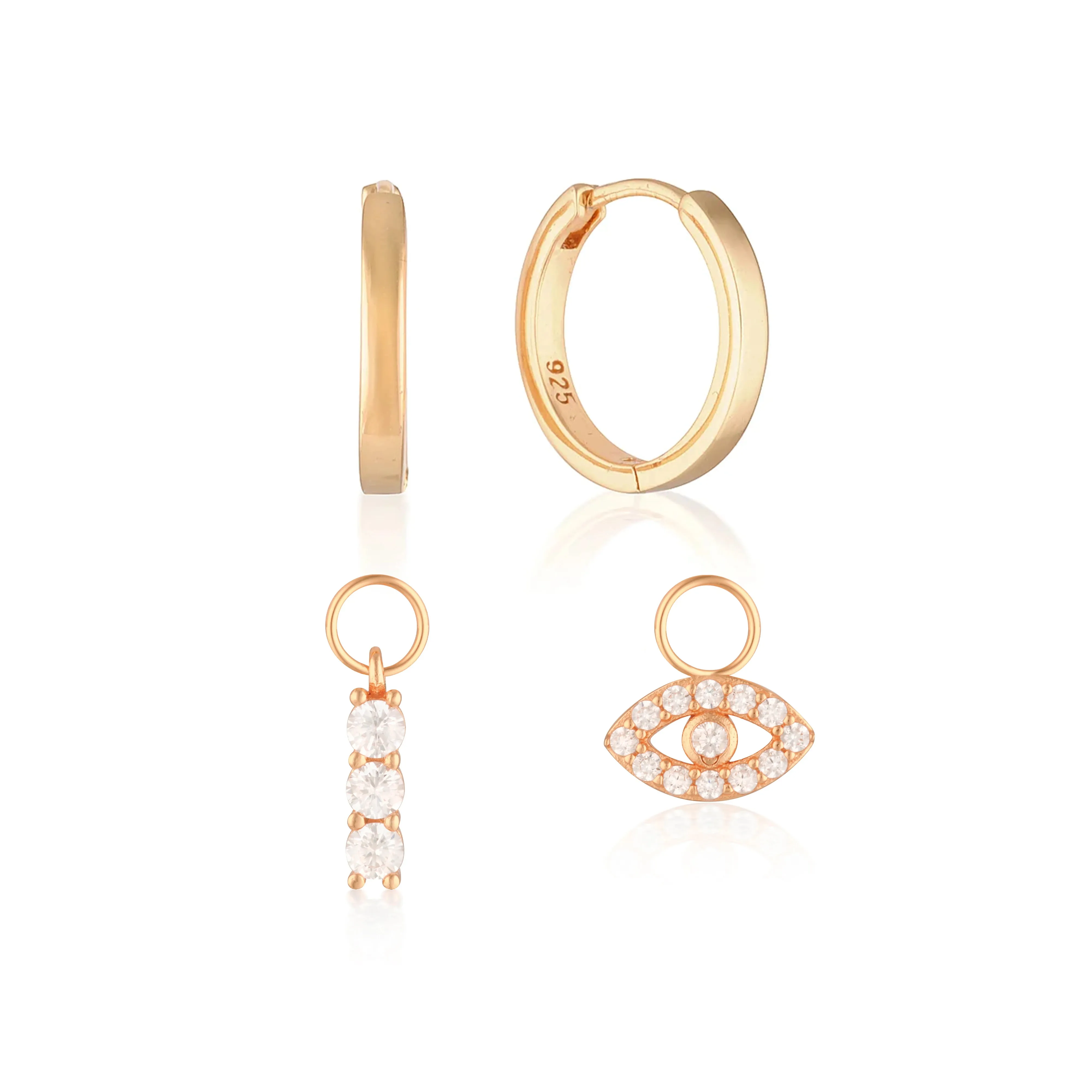 Build Your Earring Set Reese Rose Gold