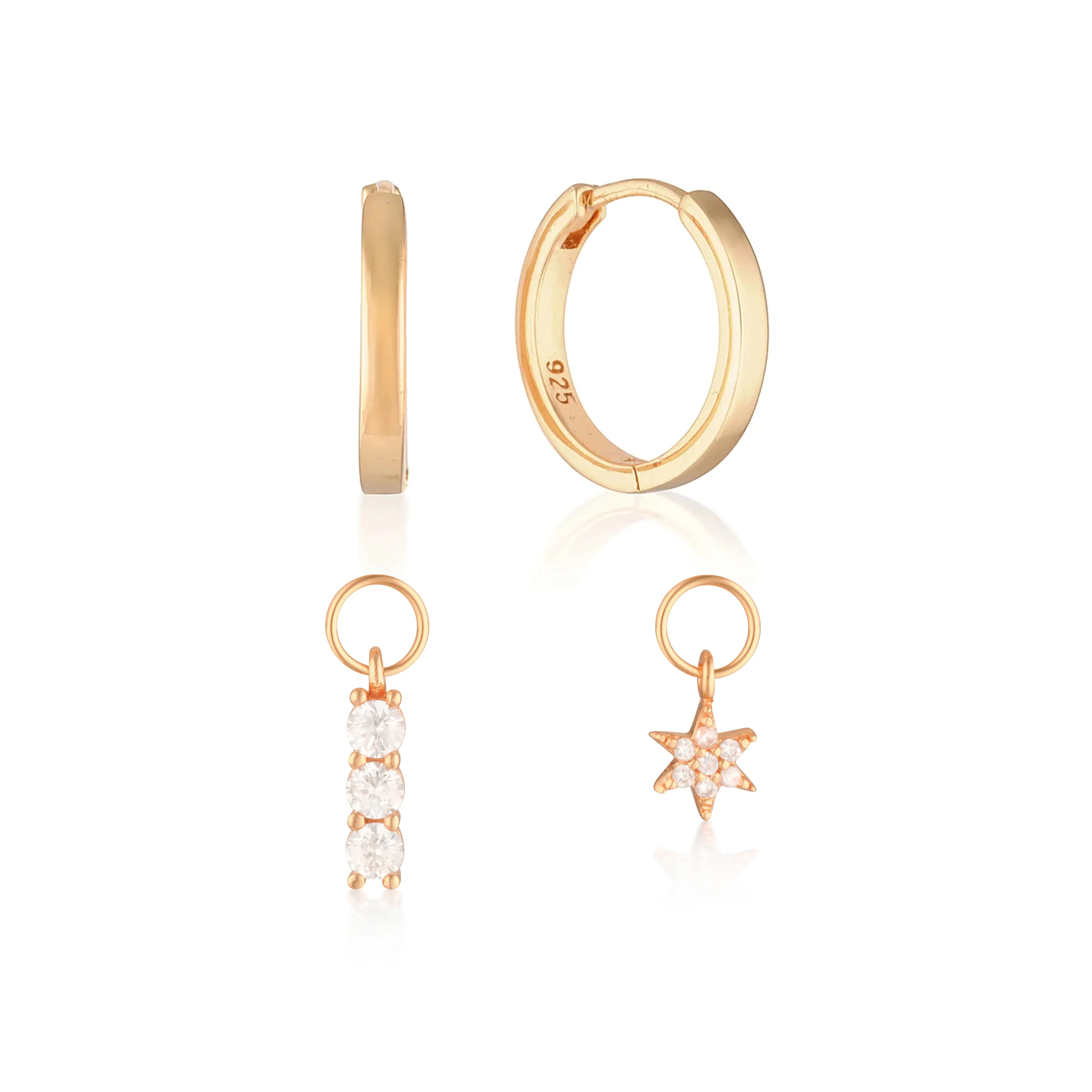 Build Your Earring Set Reese Rose Gold