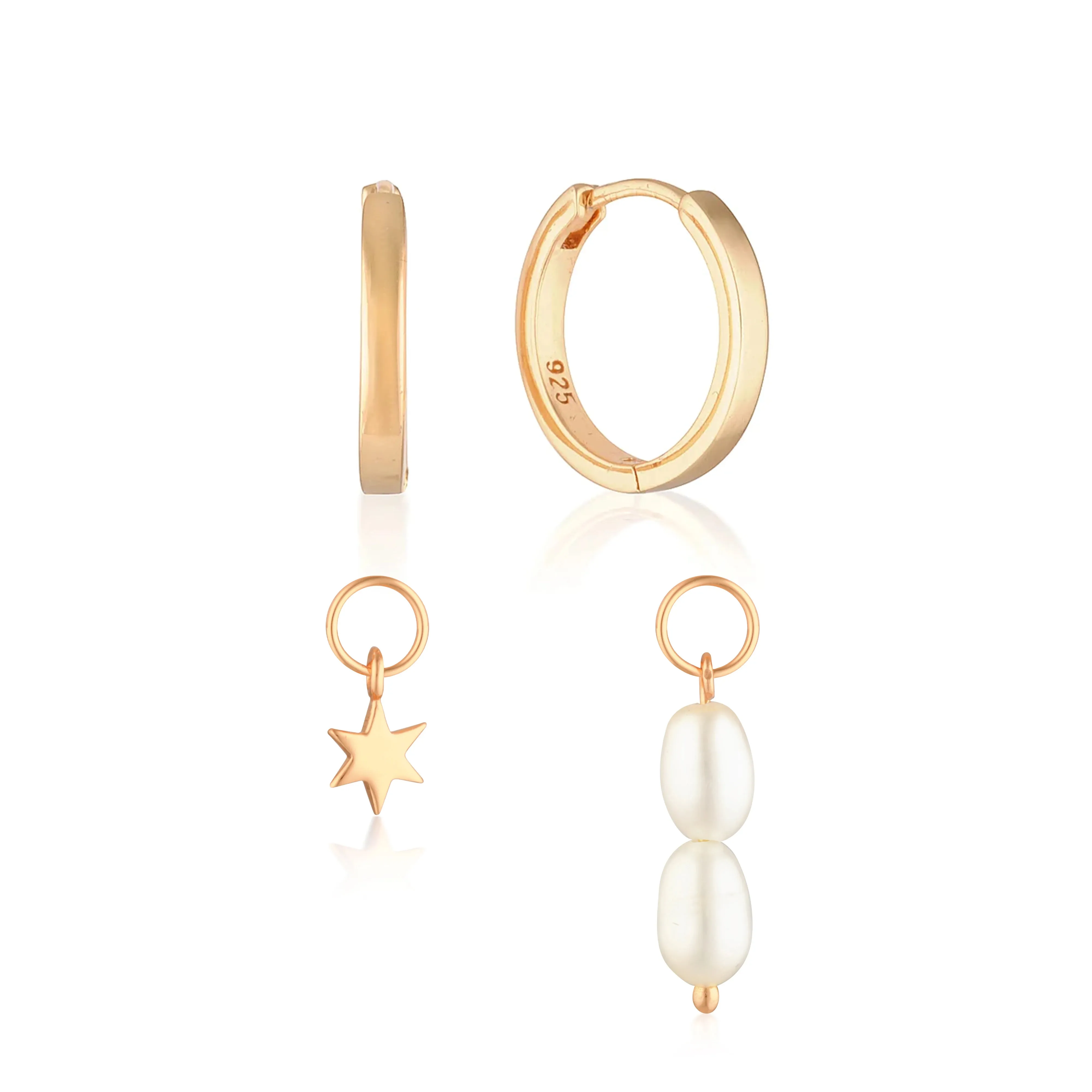 Build Your Earring Set Reese Rose Gold