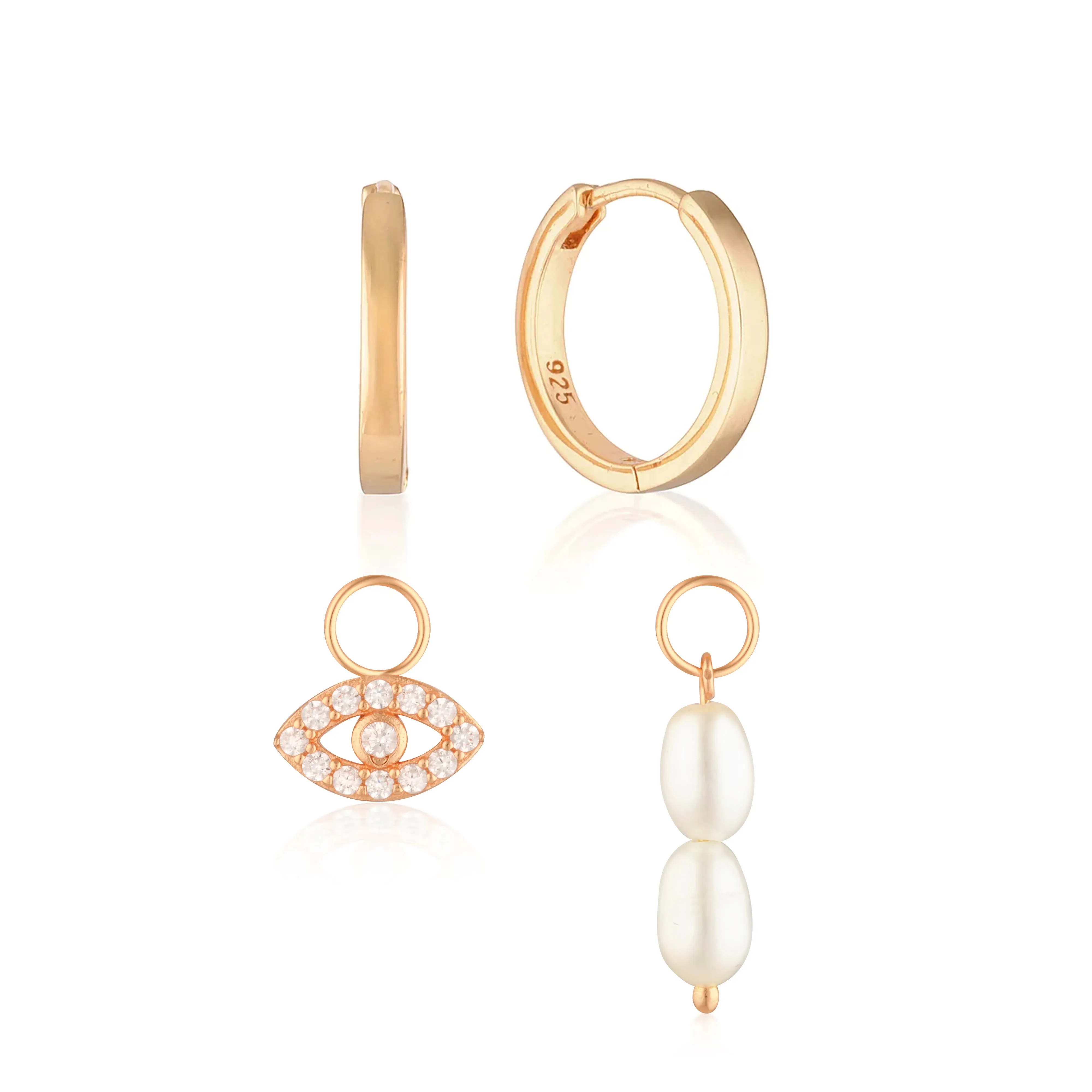 Build Your Earring Set Reese Rose Gold