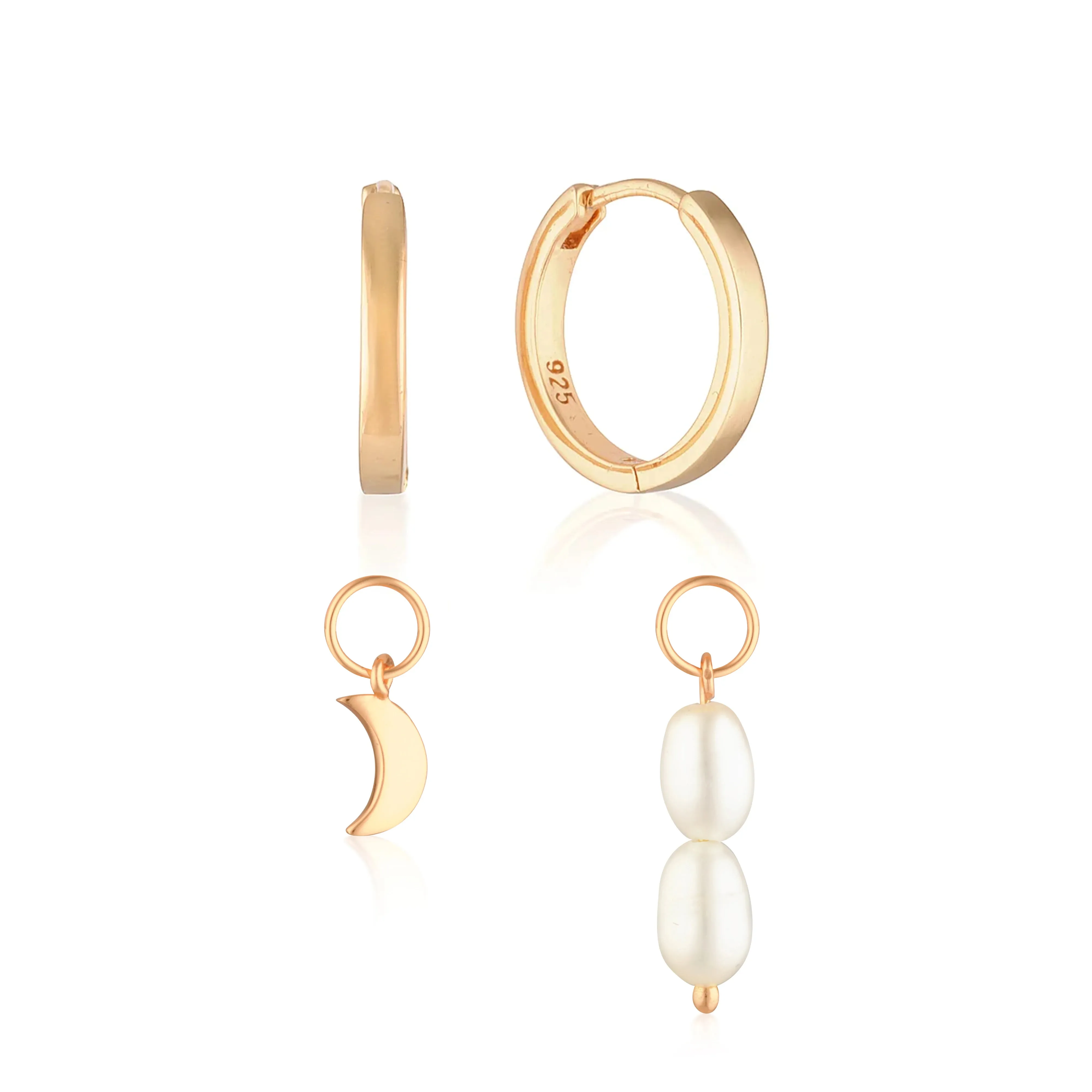 Build Your Earring Set Reese Rose Gold