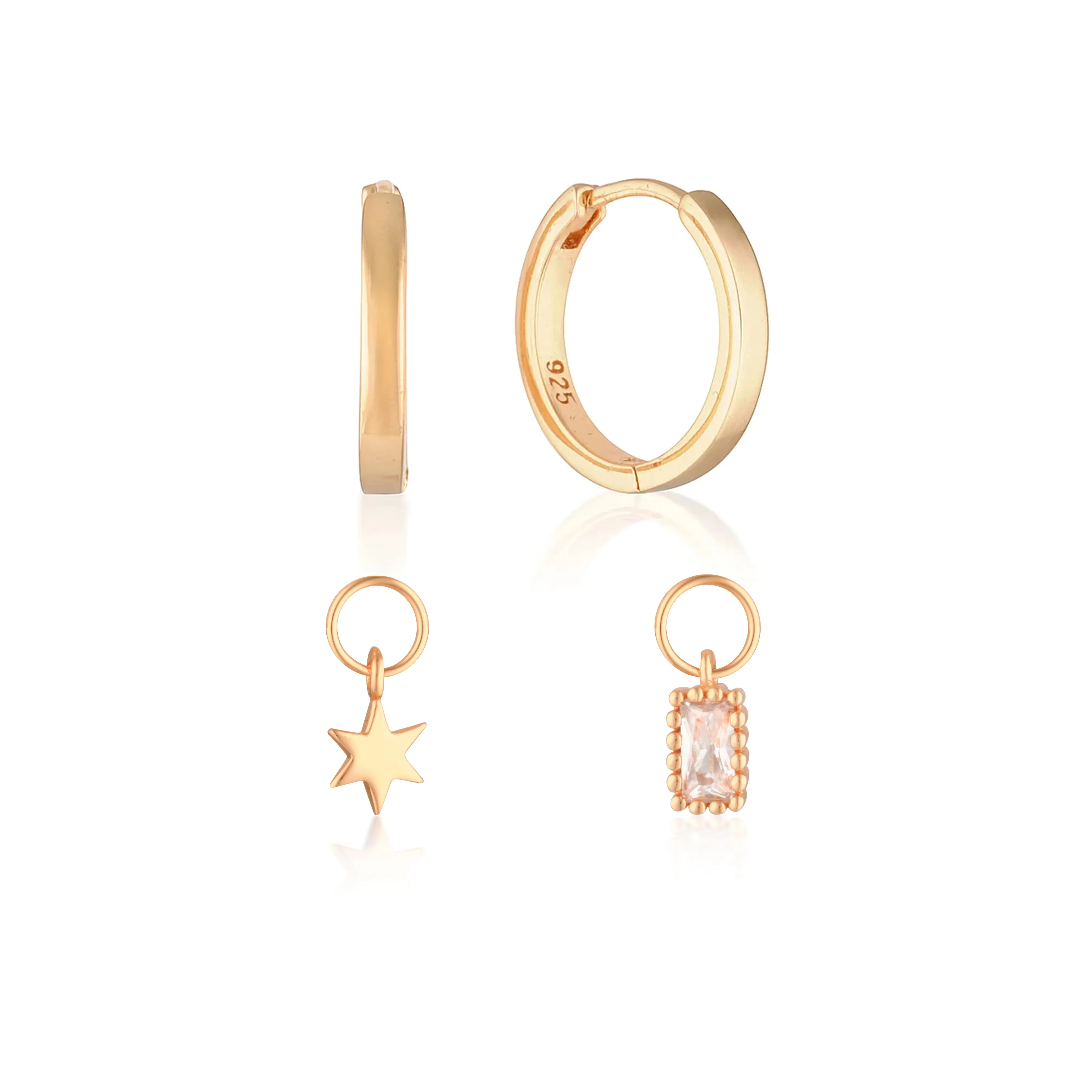 Build Your Earring Set Reese Rose Gold