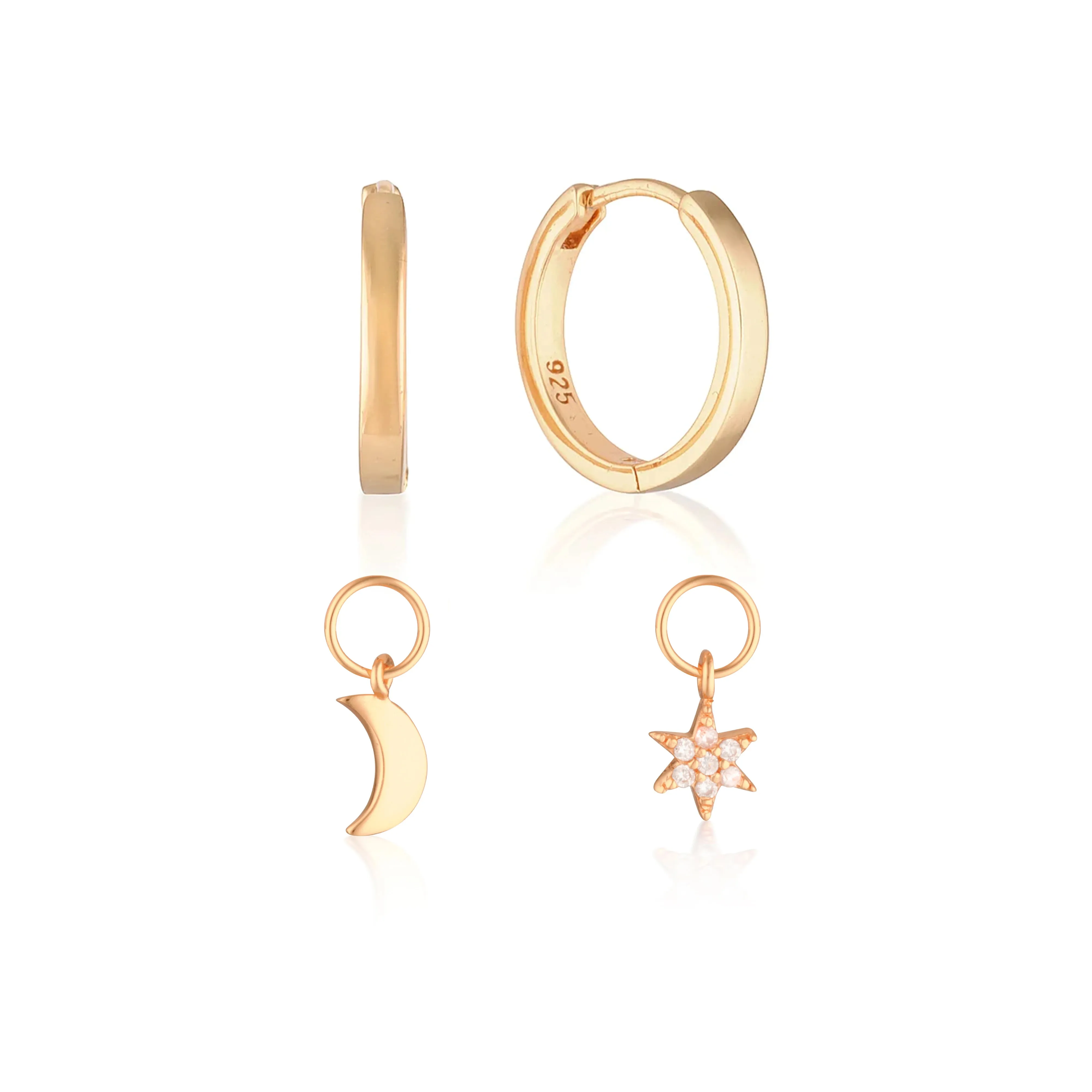 Build Your Earring Set Reese Rose Gold