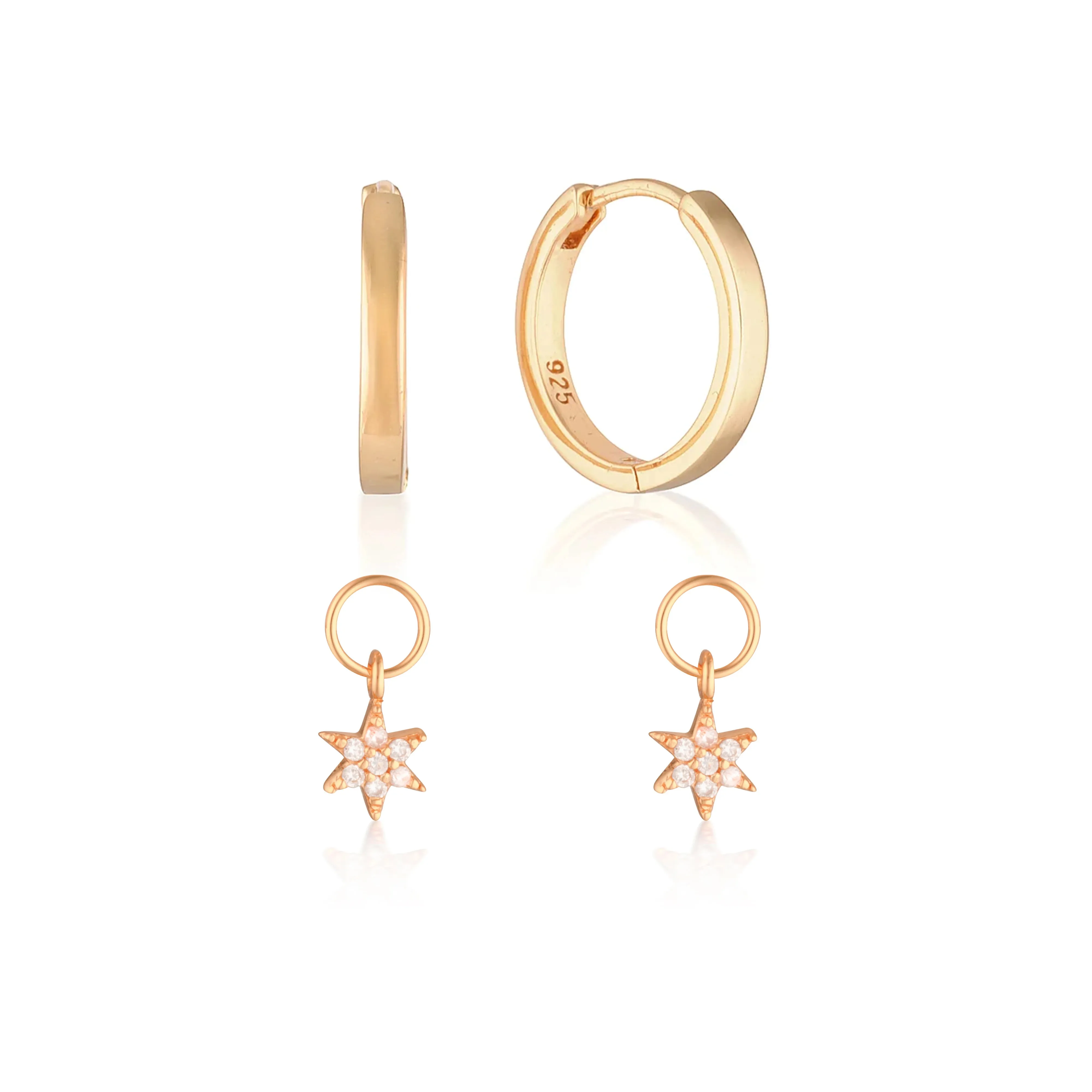 Build Your Earring Set Reese Rose Gold