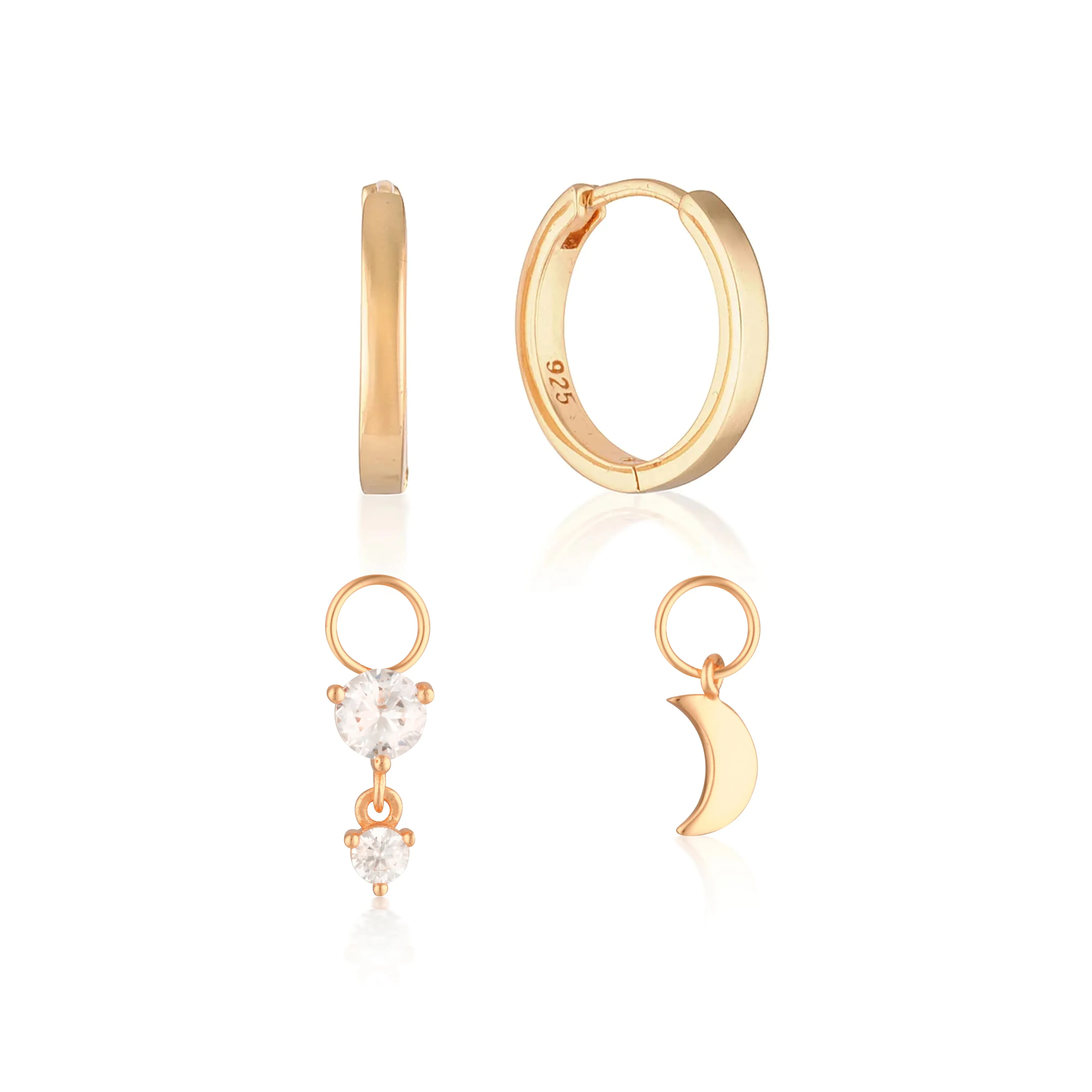 Build Your Earring Set Reese Rose Gold