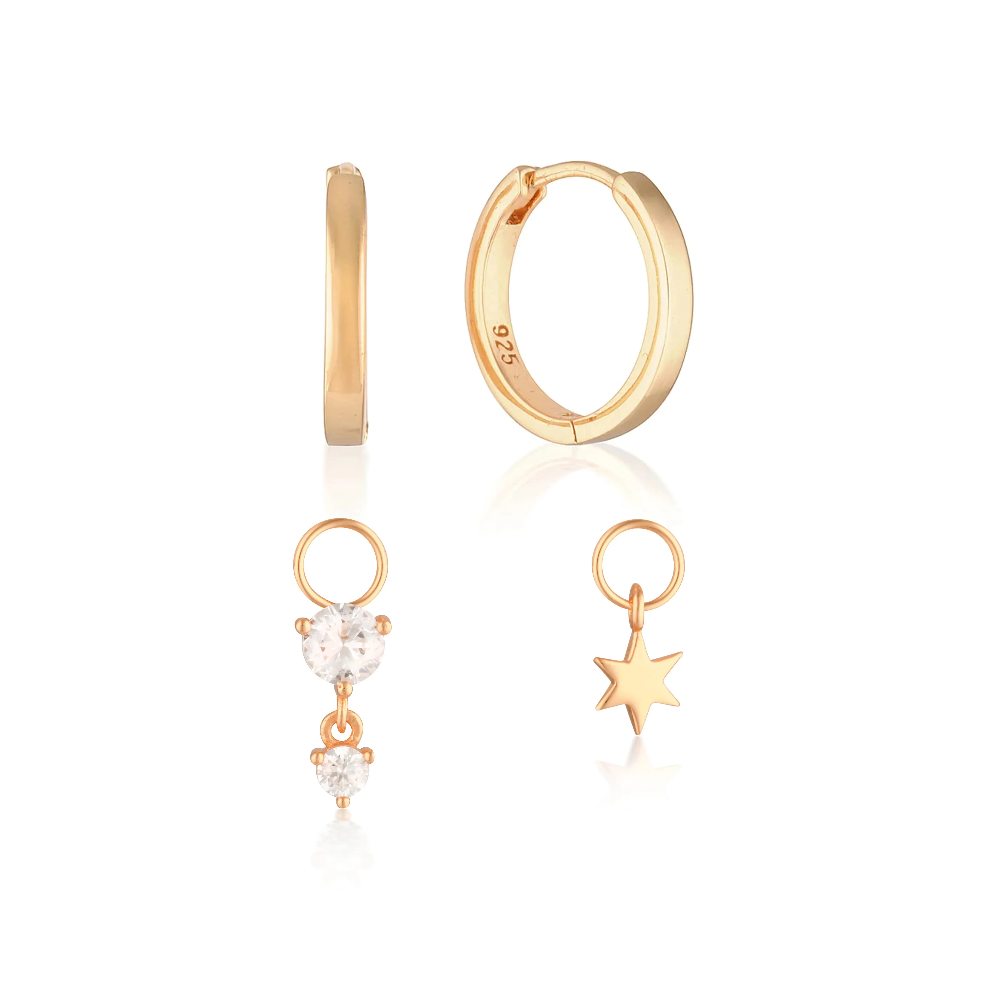 Build Your Earring Set Reese Rose Gold