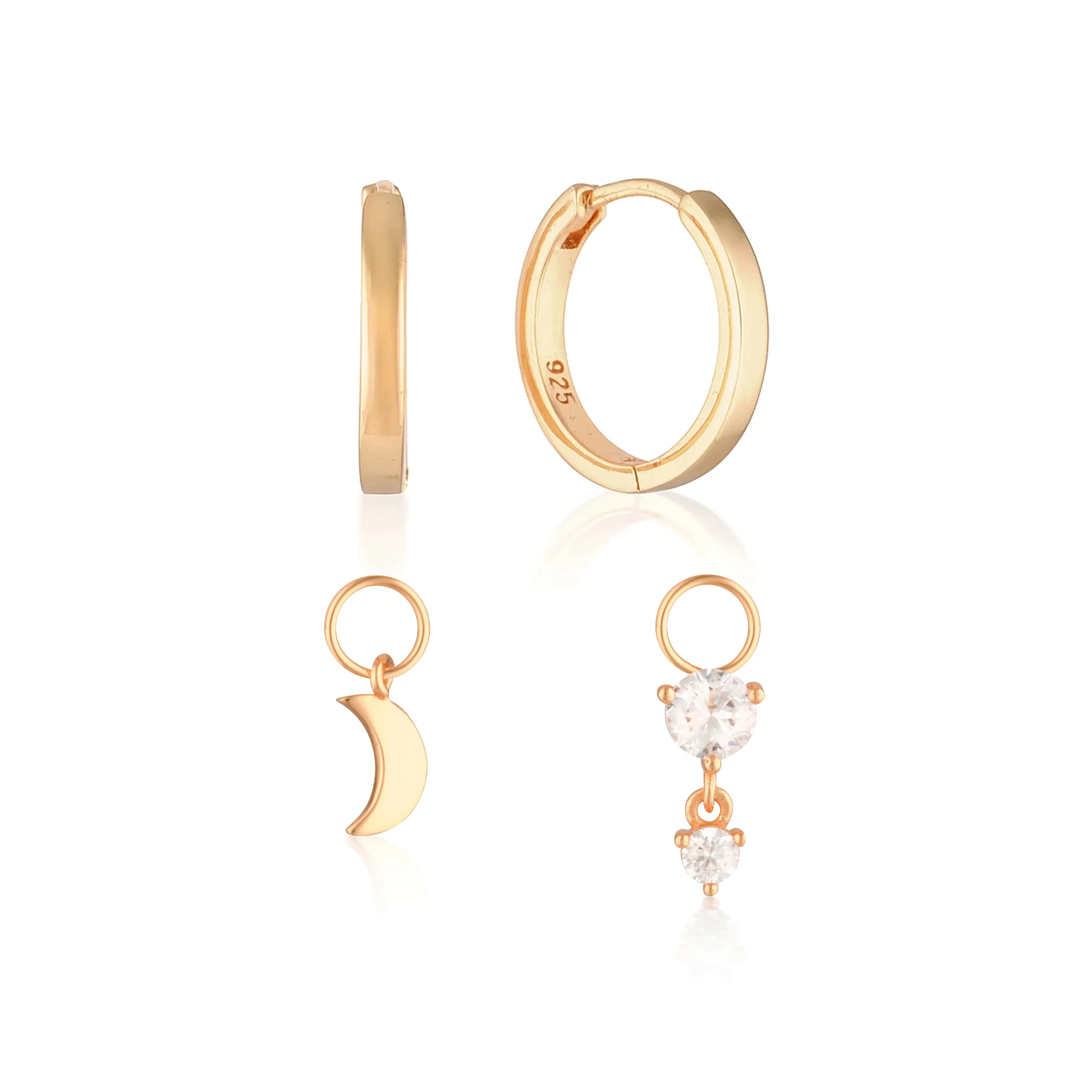 Build Your Earring Set Reese Rose Gold