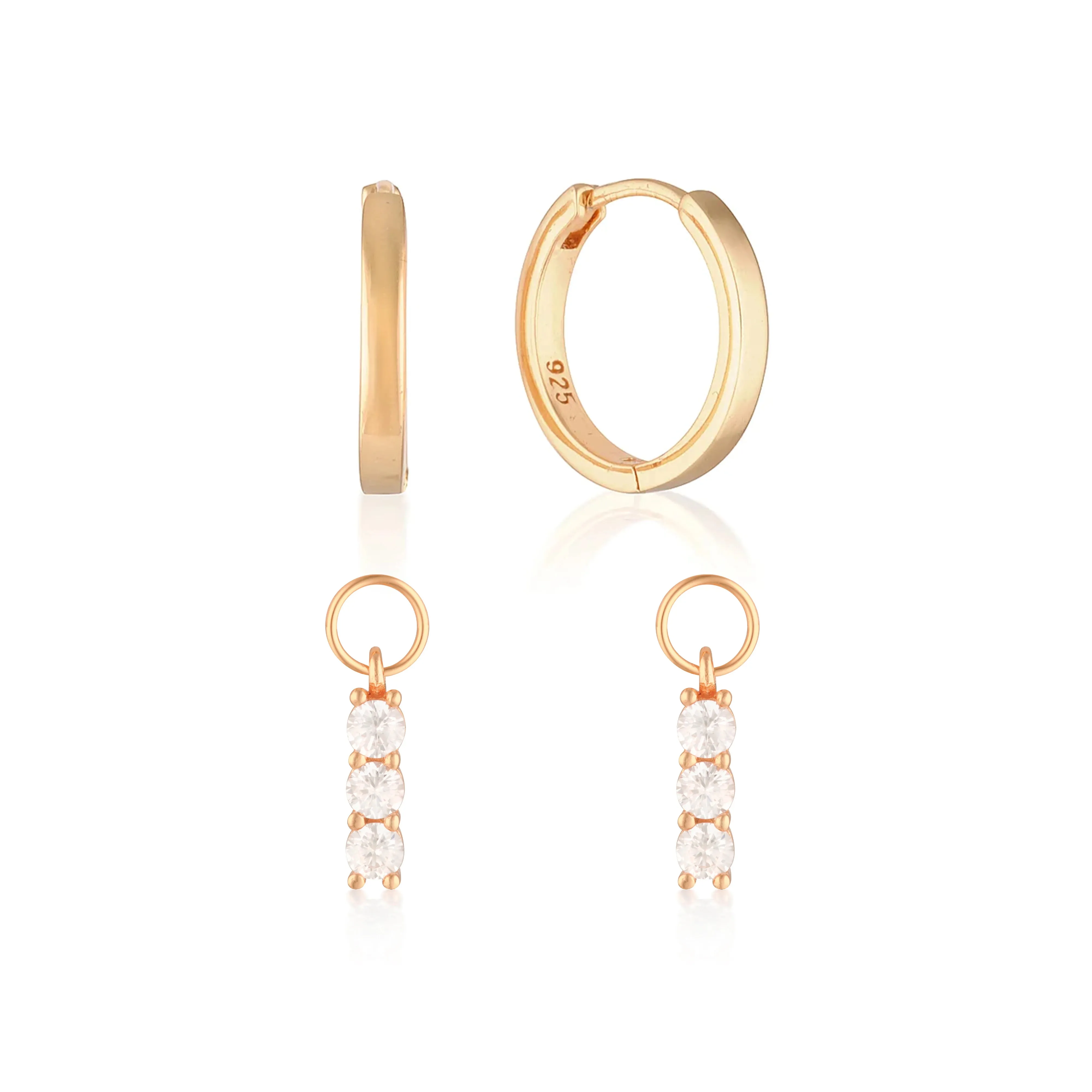 Build Your Earring Set Reese Rose Gold