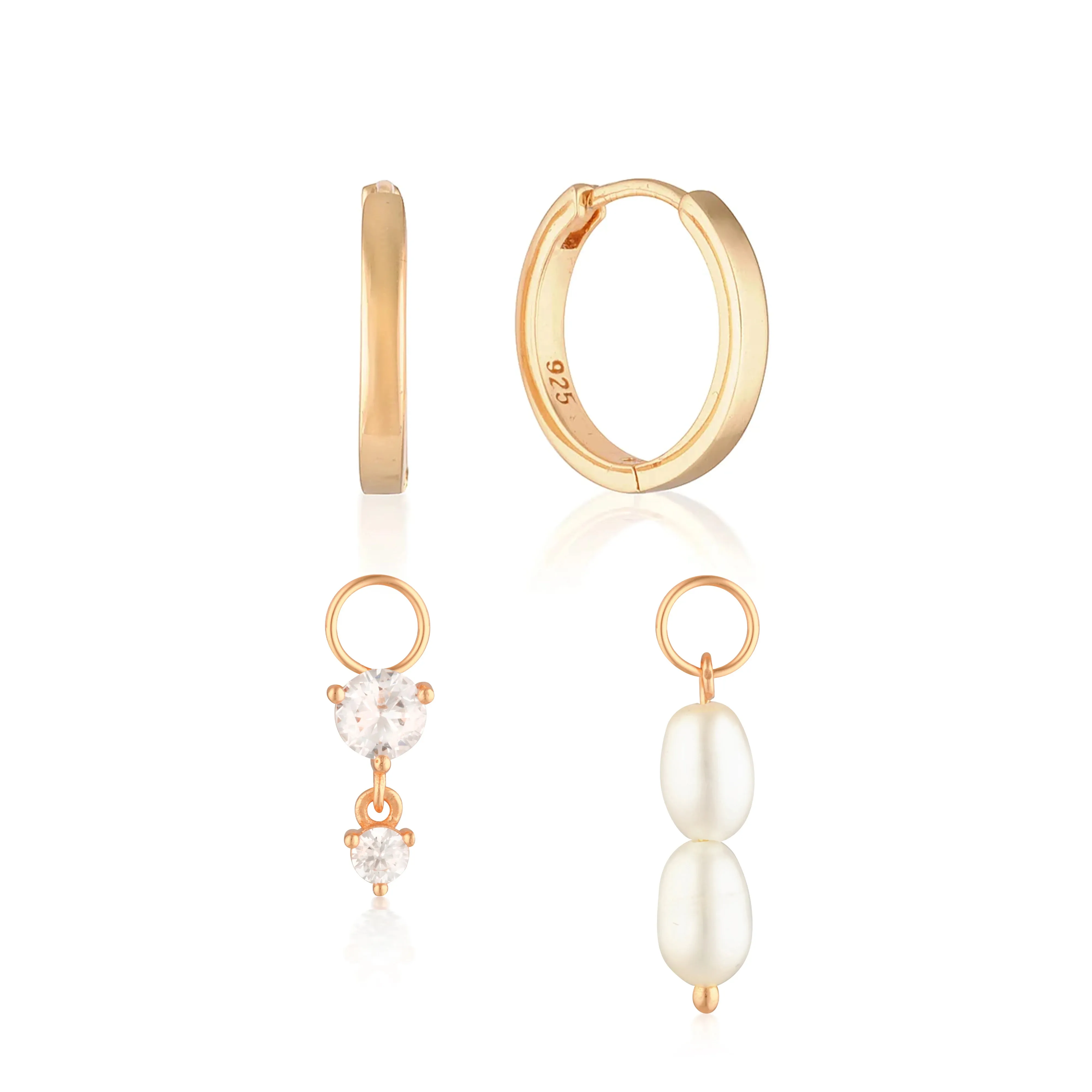 Build Your Earring Set Reese Rose Gold