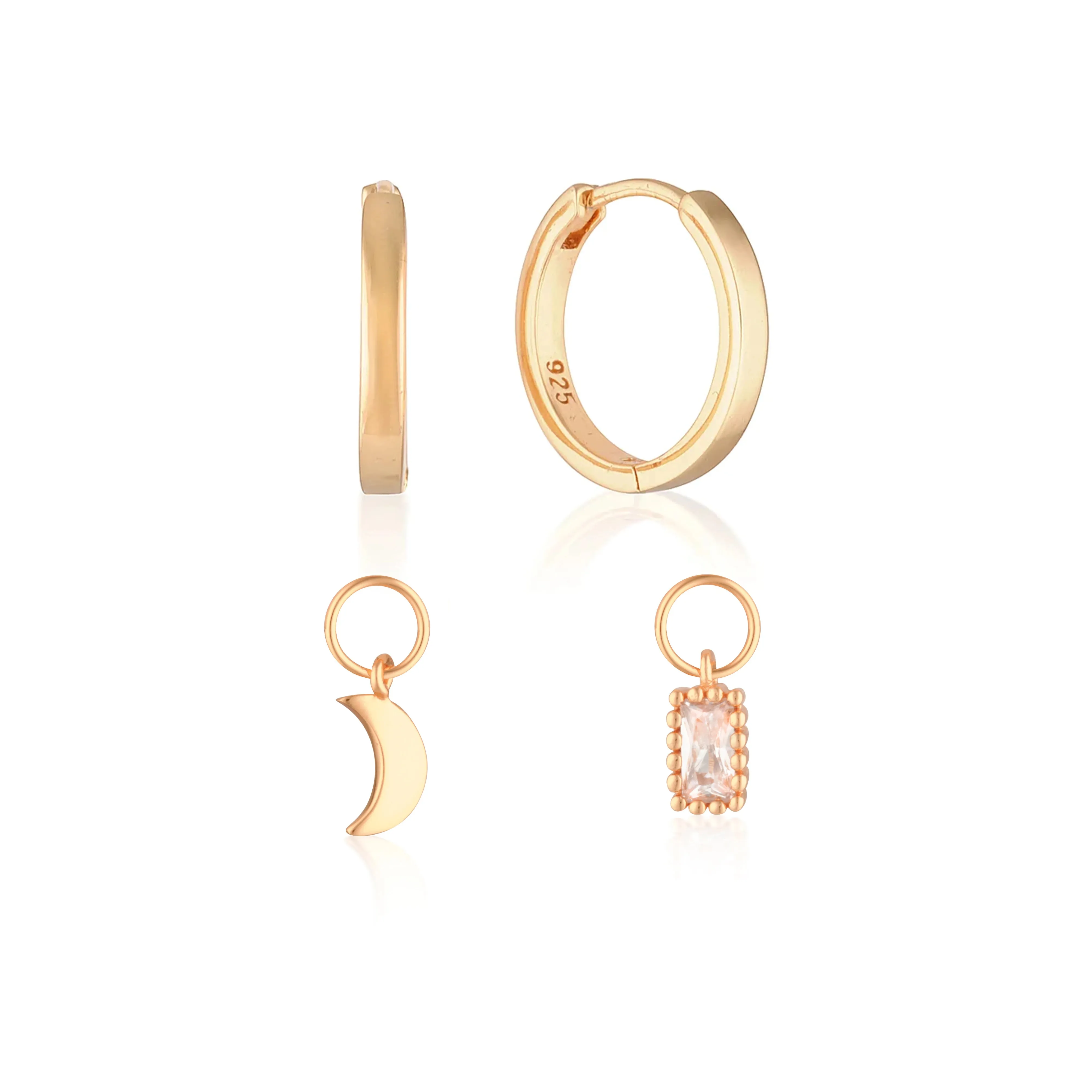 Build Your Earring Set Reese Rose Gold