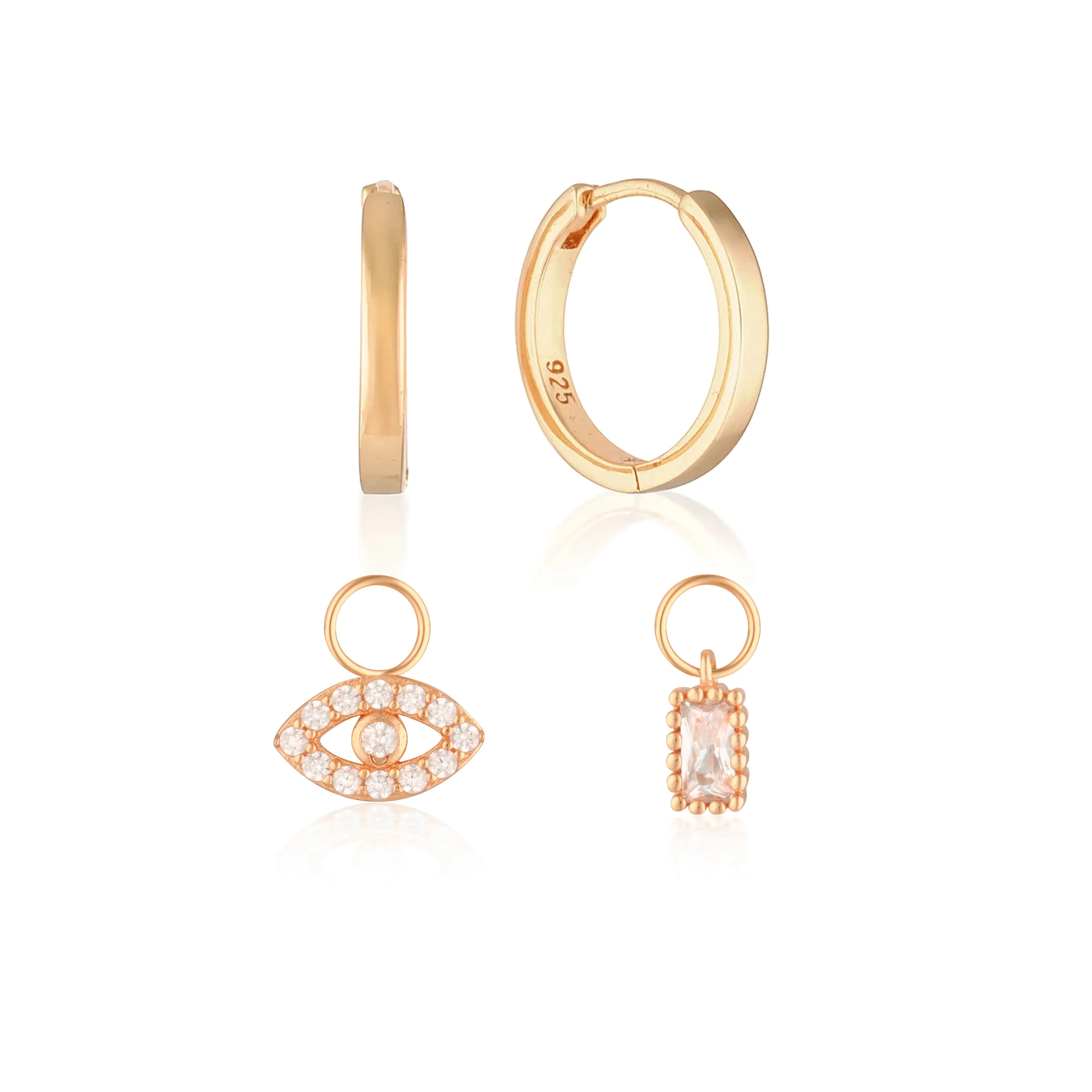 Build Your Earring Set Reese Rose Gold