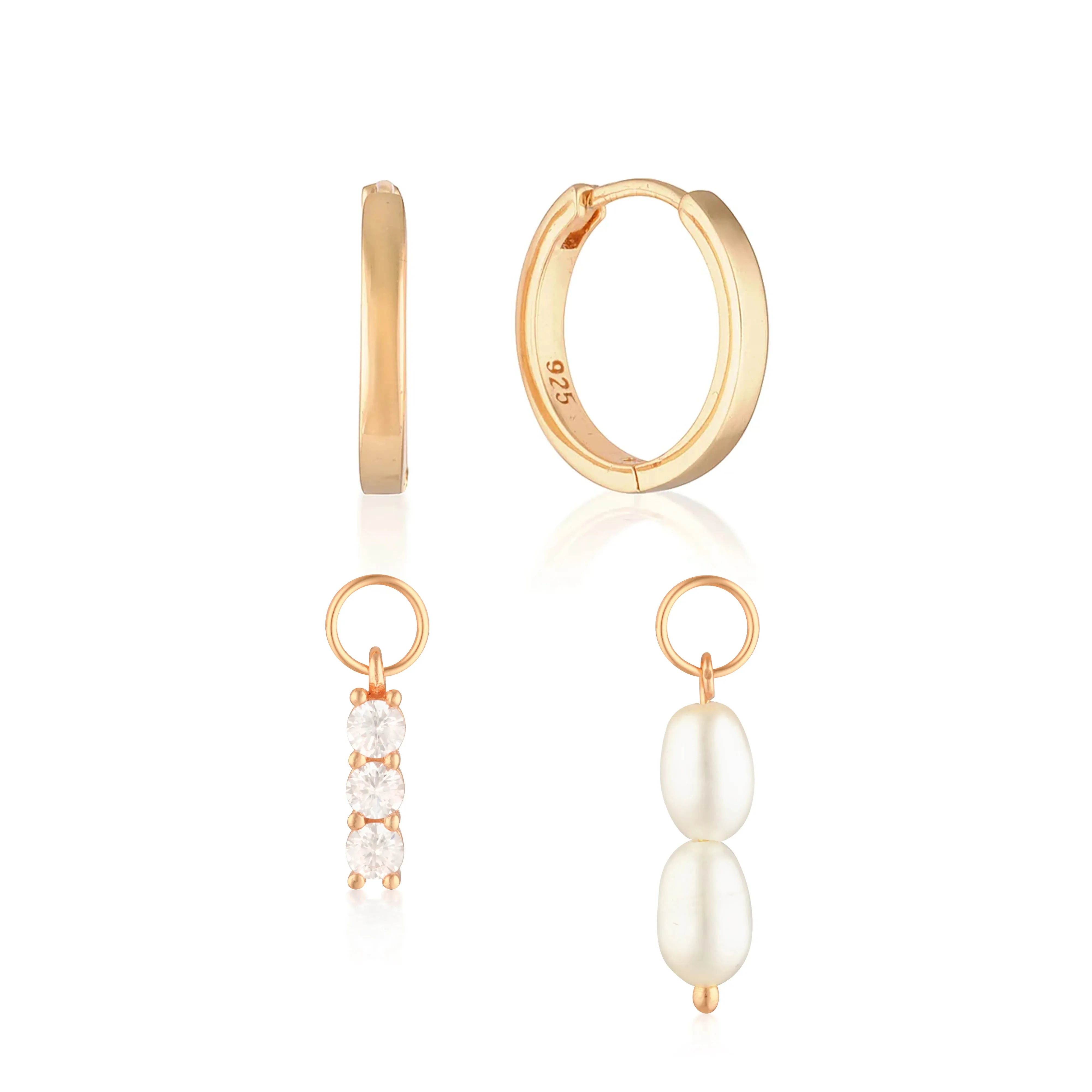 Build Your Earring Set Reese Rose Gold