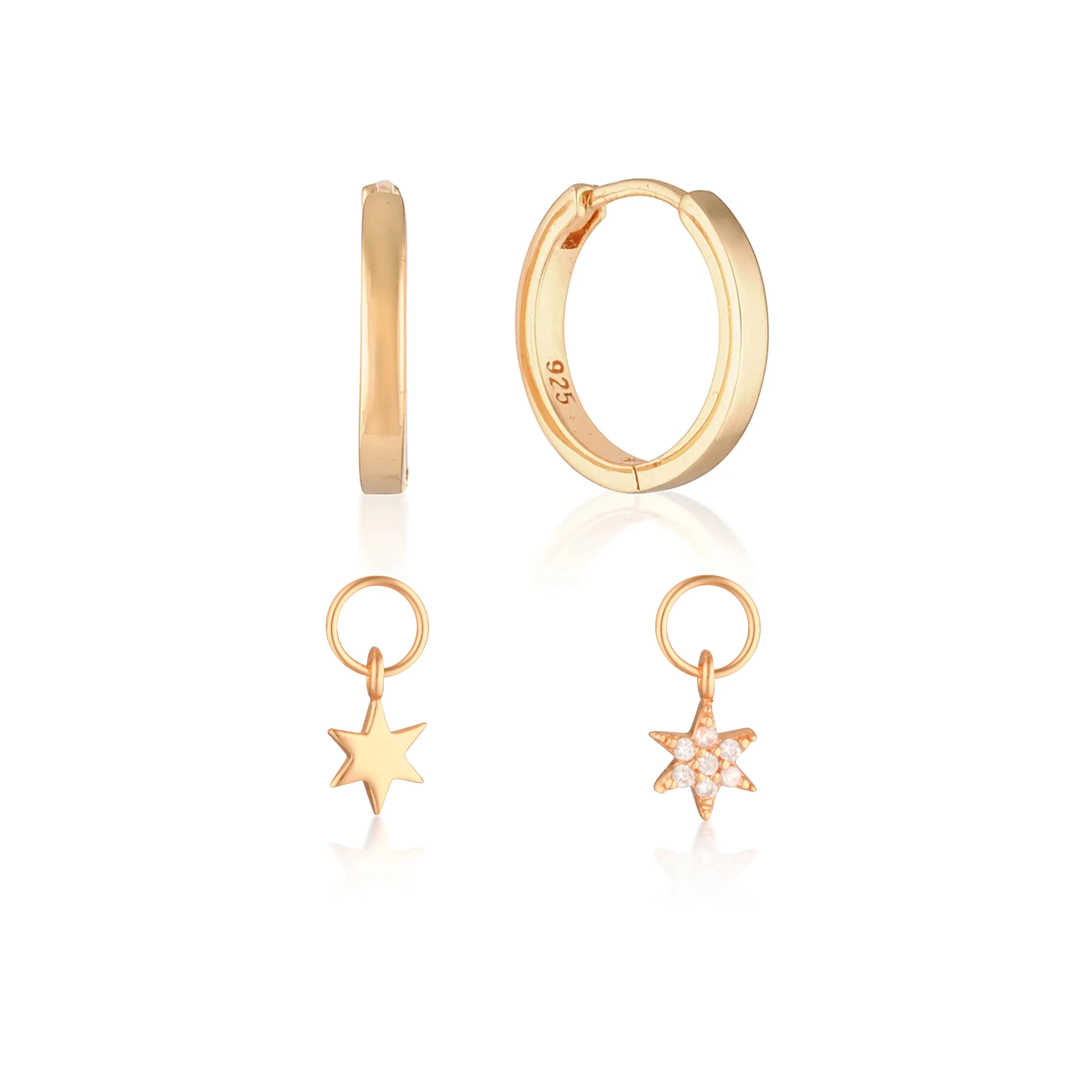 Build Your Earring Set Reese Rose Gold