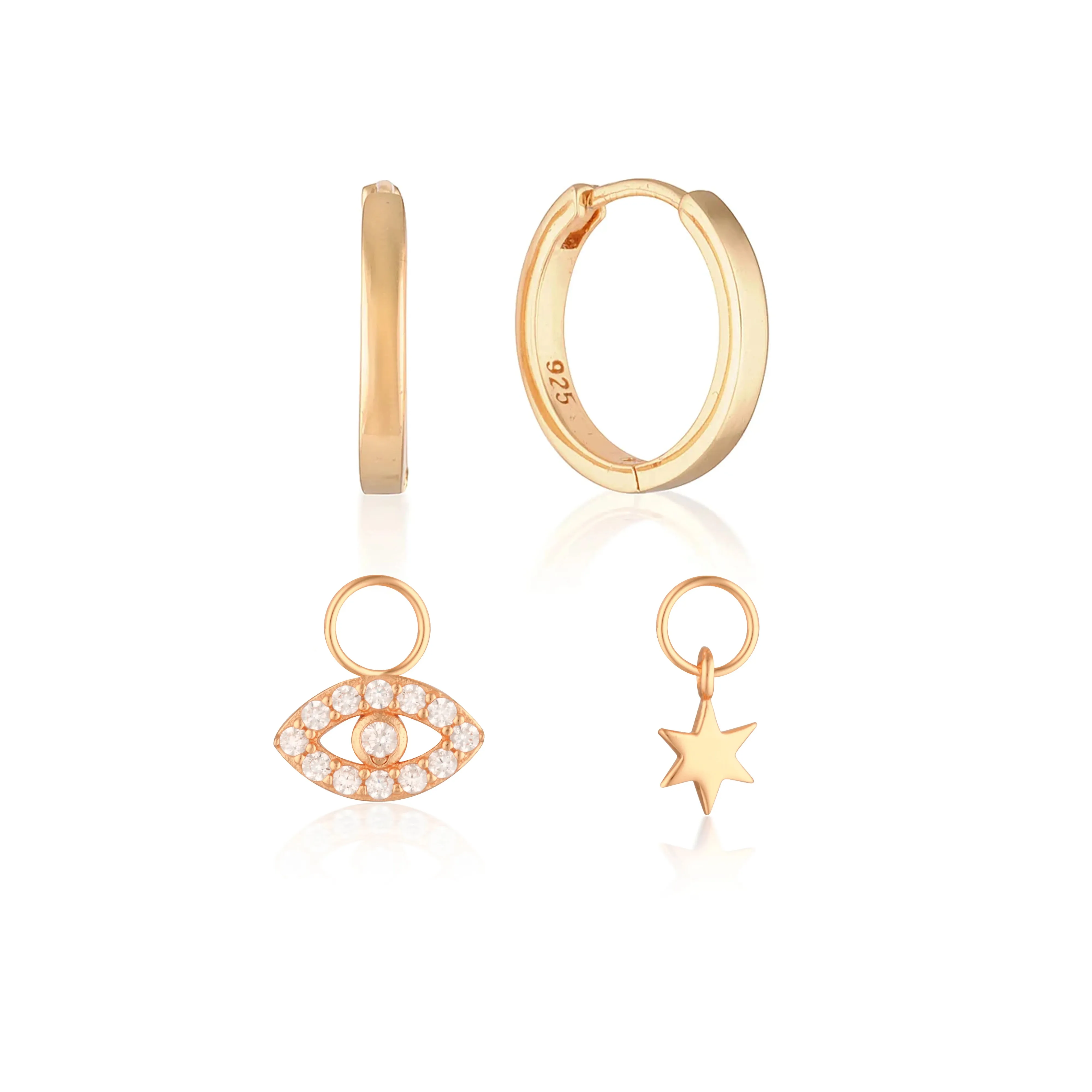 Build Your Earring Set Reese Rose Gold