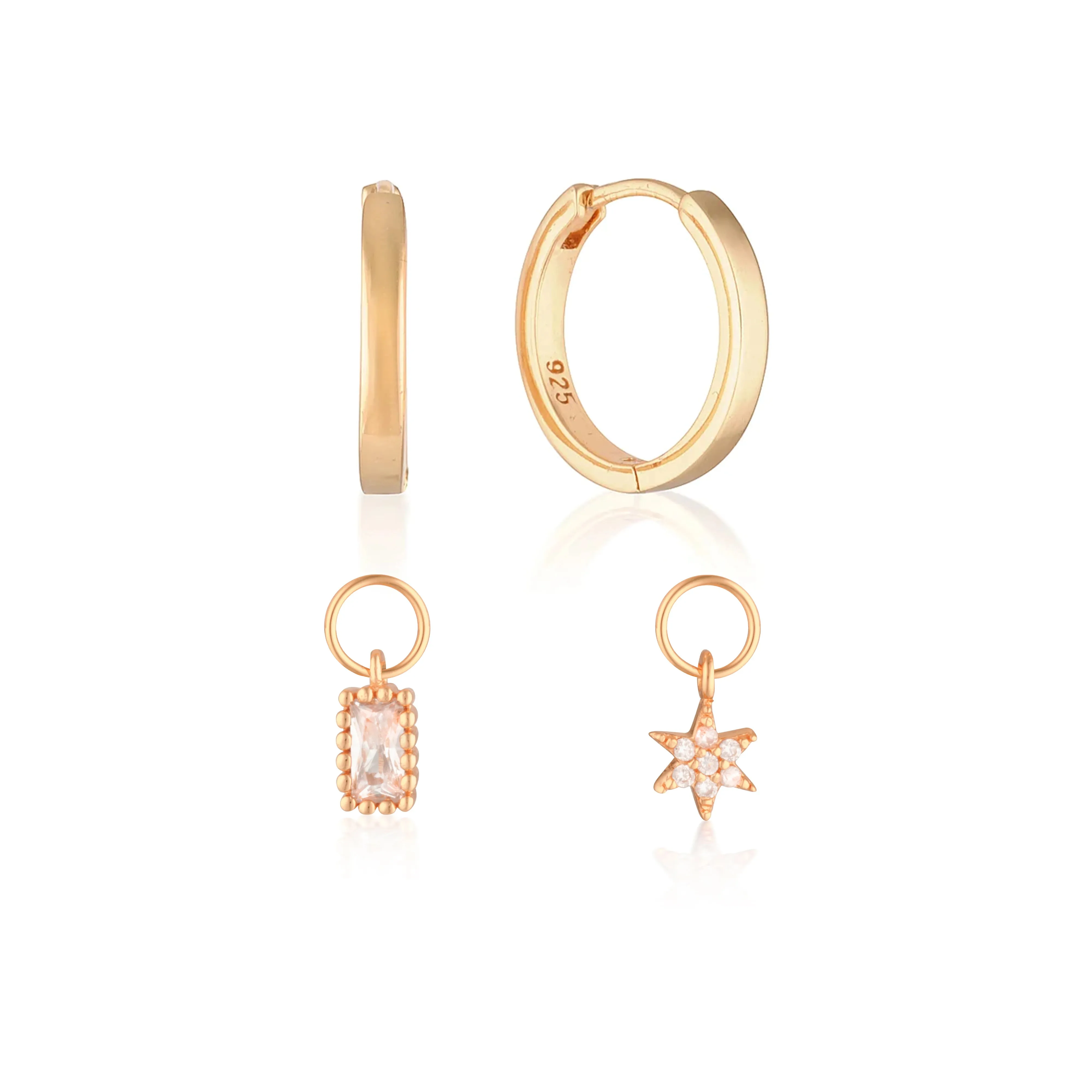 Build Your Earring Set Reese Rose Gold